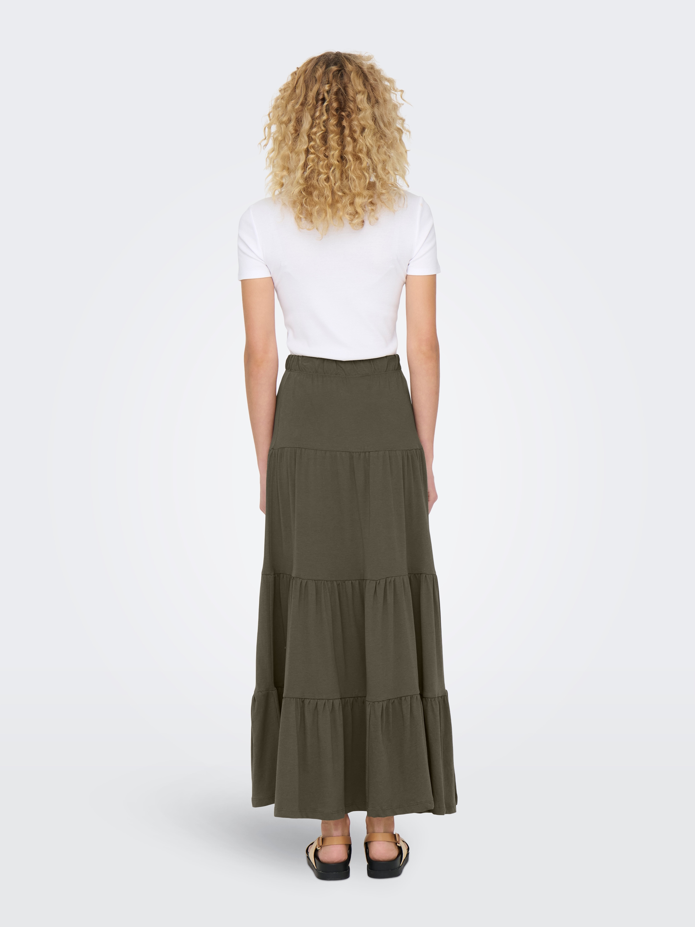 ONLY Maxirock "ONLMAY MAXI SKIRT" Baumwolle, mit Volant günstig online kaufen