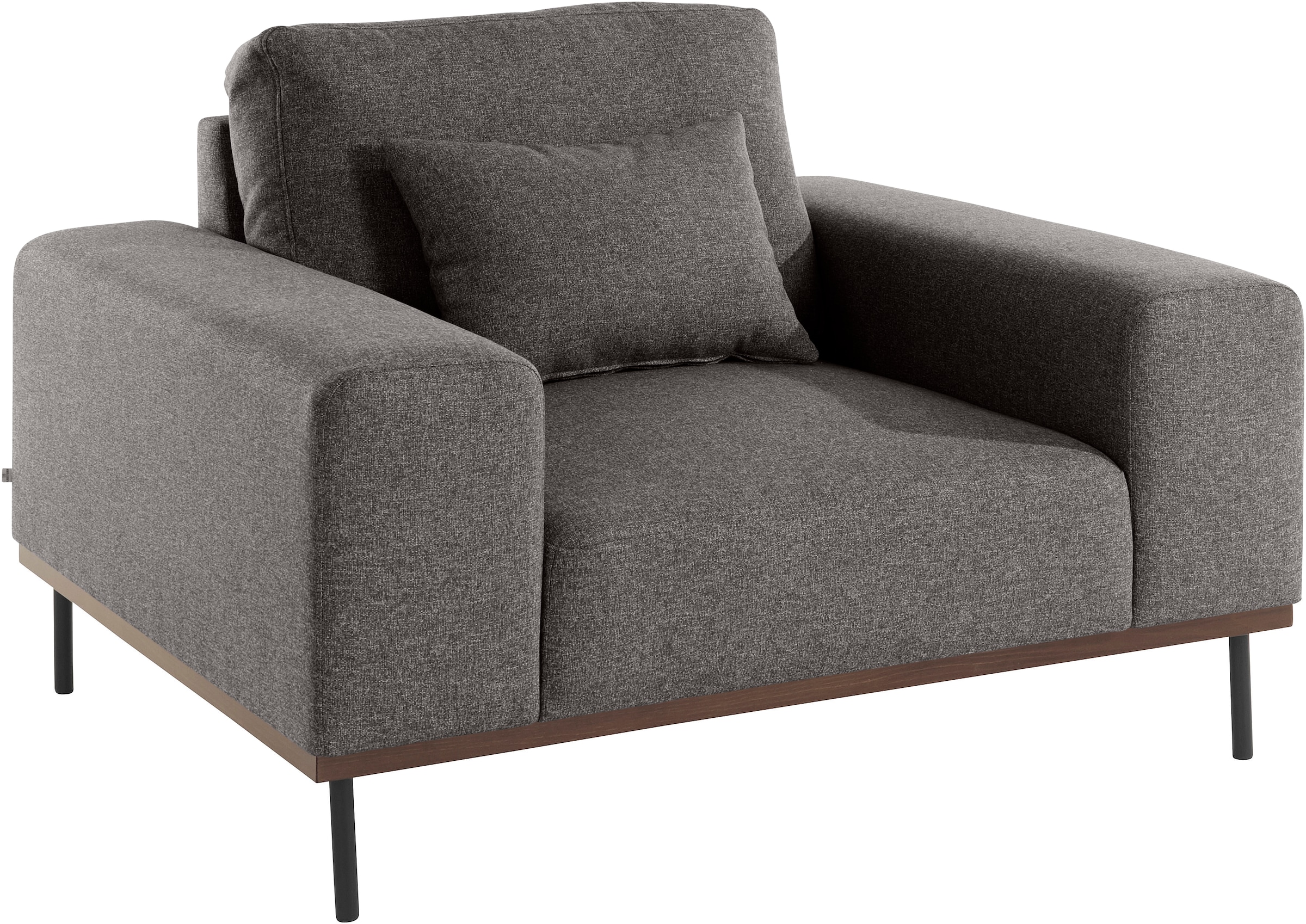 andas Loveseat »Mikael Sessel«, gebeizter Holzrahmen; passend zur Serie 'Mikael', incl. Zierkissen