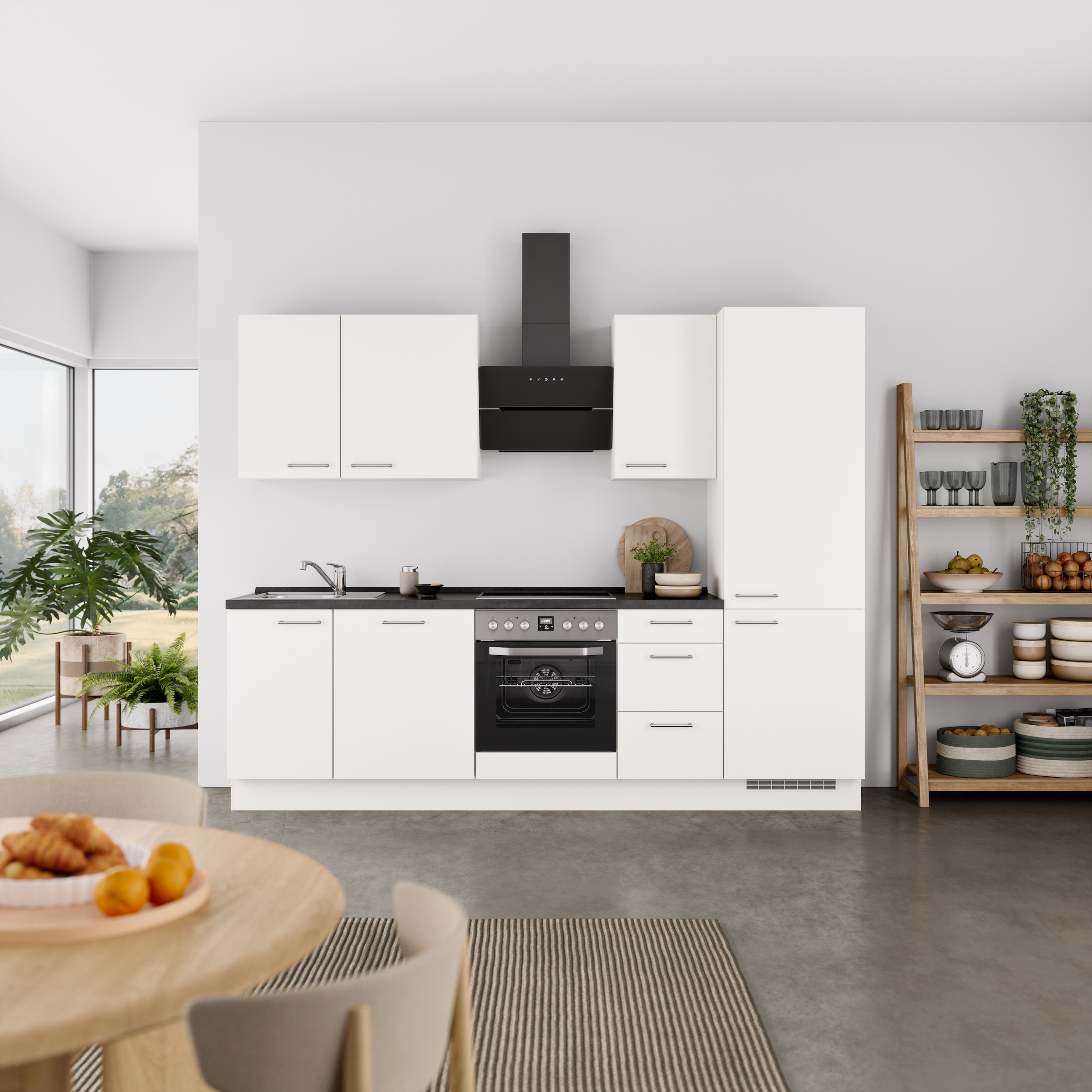 nobilia Küchenzeile ""Laser II", Ausrichtung wählbar, Breite 270 cm" vormon günstig online kaufen