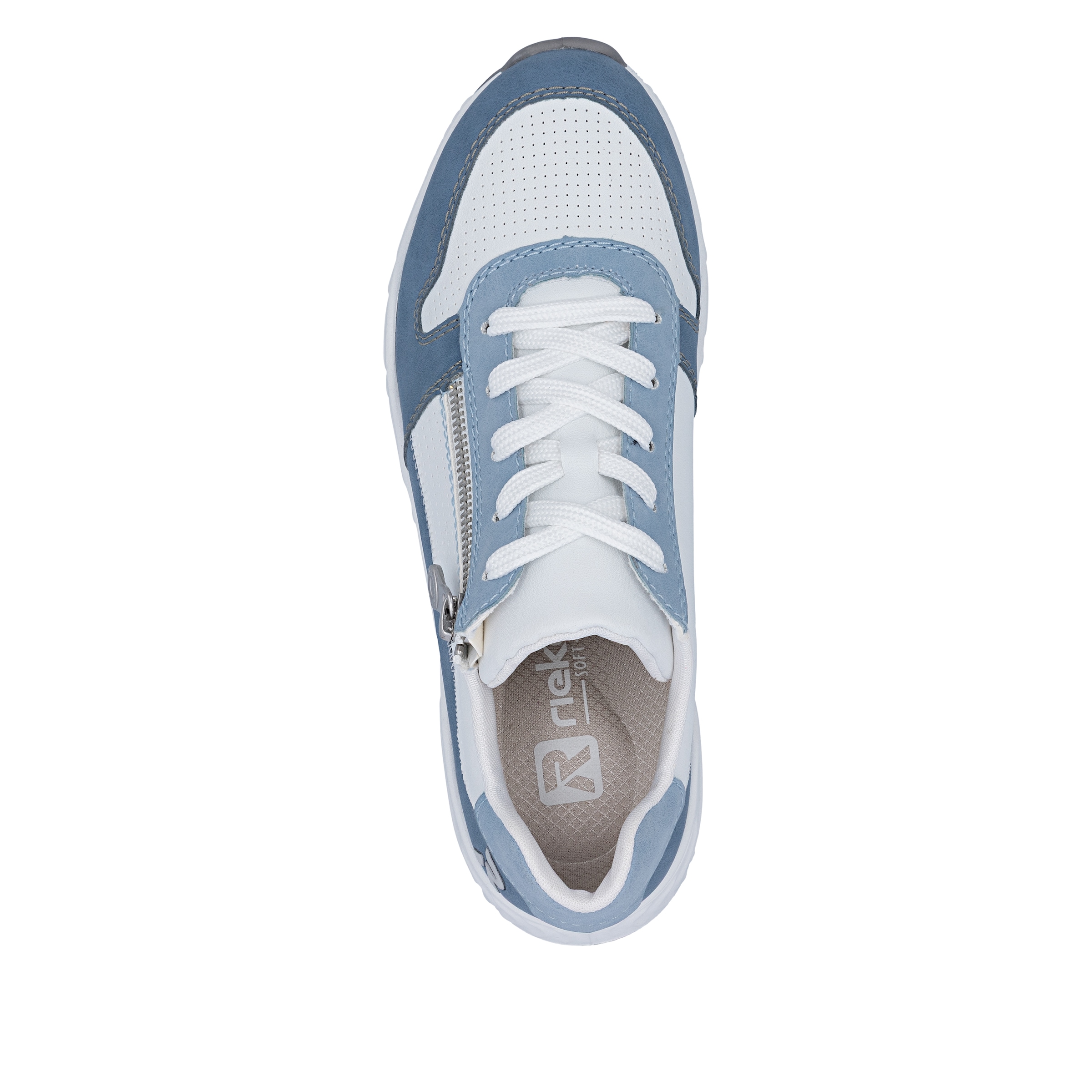 RIEKER Sport Keilsneaker  Schnürschuh, Halbschuh, Freizeitsneaker mit Reißverschluss