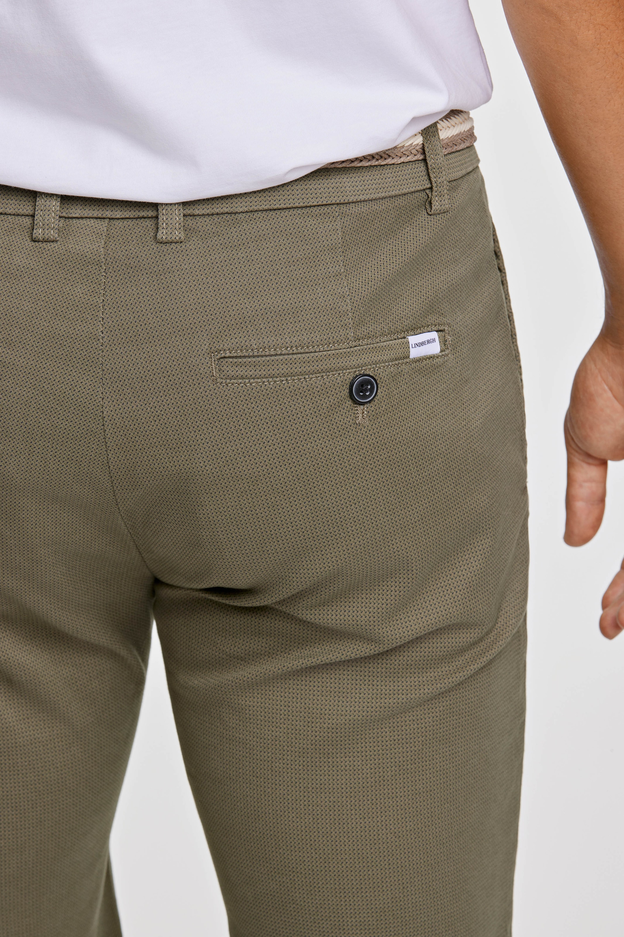 LINDBERGH Chinoshorts, (2 tlg.), mit Gürtel
