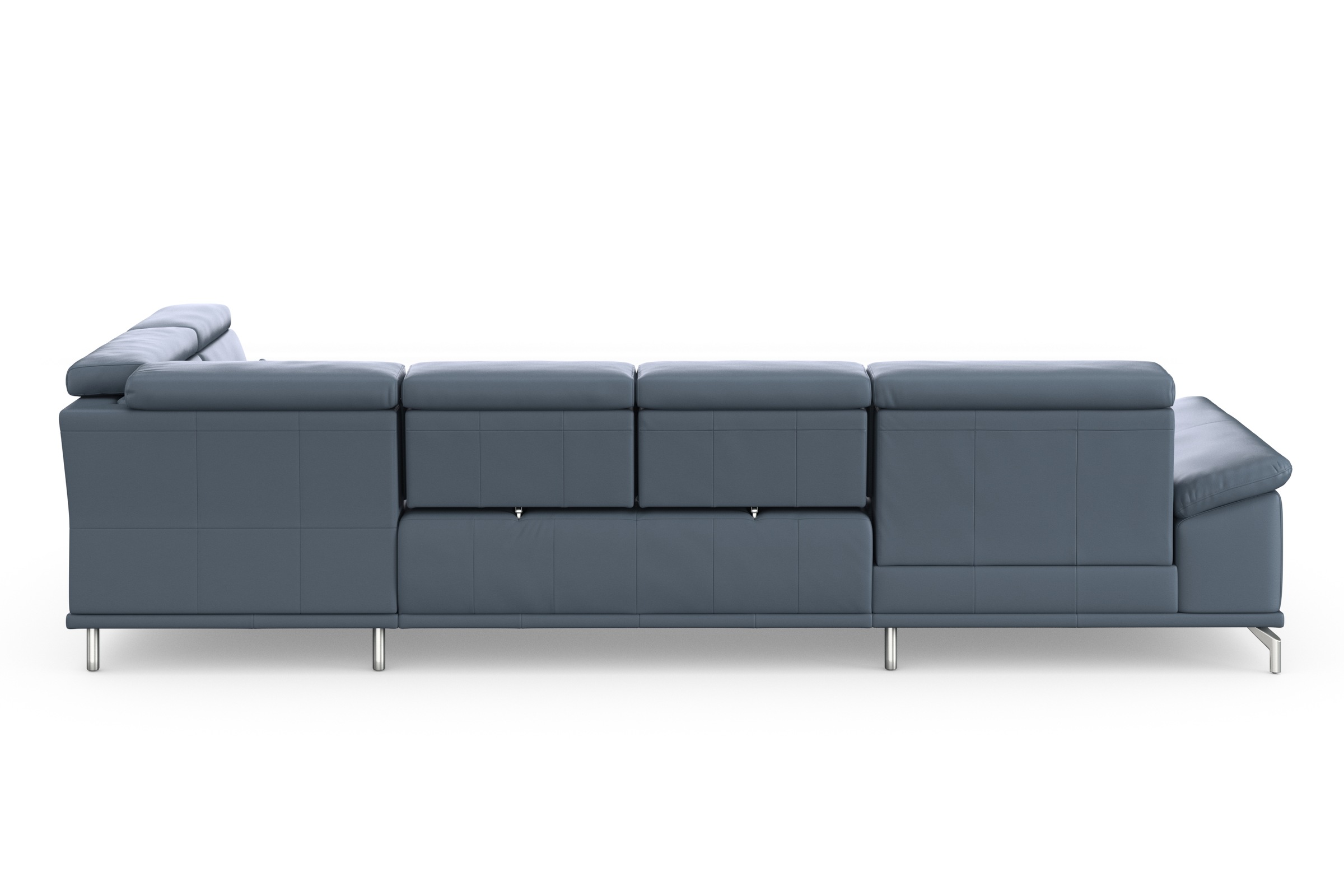sit&more Wohnlandschaft »Cabrio U-Form, mit Sitztiefenverstellung, Arm- und Kopfteilverstellung«, 3 Nierenkissen, Federkern, optional Bettfunktion und Stauraum