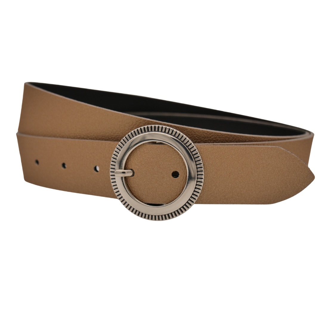 Ledergürtel ANNAMATONI "AnnaMatoni Ledergürtel Glim2 Ledergürtel Glim2", Damen, Gr. TW105 - 120cm Gesamtlänge, gold 999, 100% Leder, Gürtel Ledergürtel