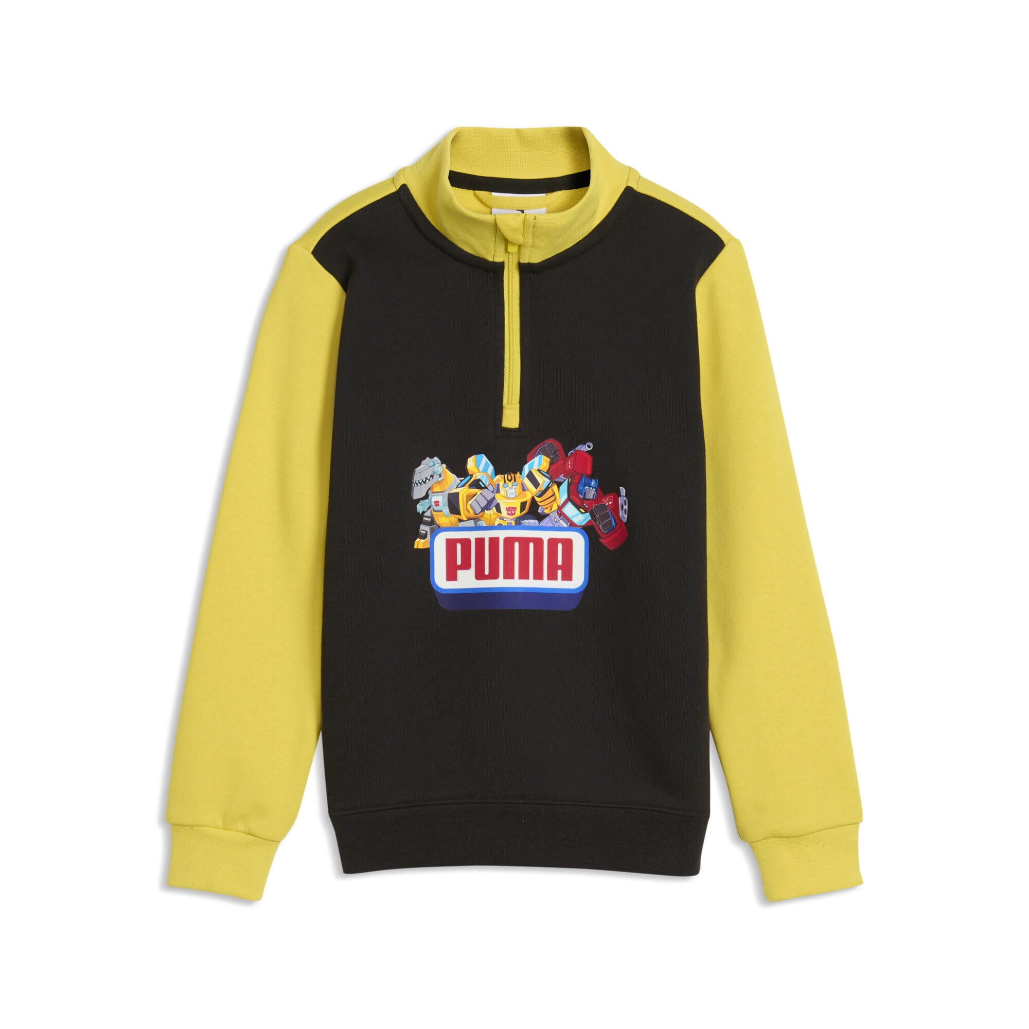 PUMA Rundhalspullover »PUMA x TRANSFORMERS Graphic Sweatshirt mit Reißverschluss bis«