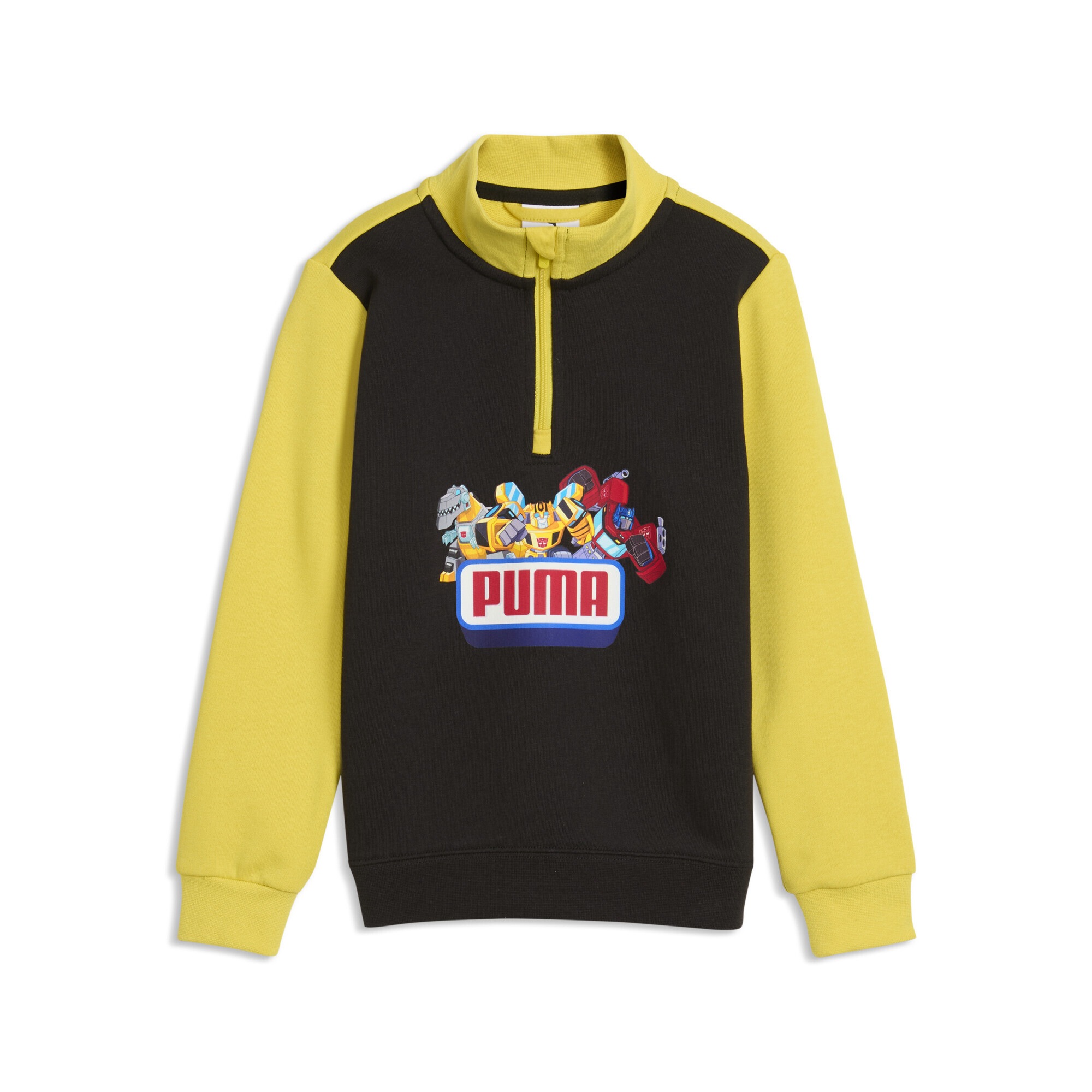 PUMA Rundhalspullover "PUMA x TRANSFORMERS Graphic Sweatshirt mit Reißverschluss bis"