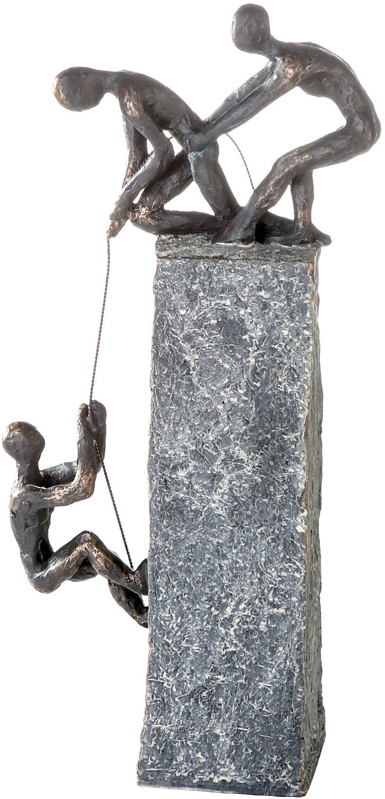 Casablanca by Gilde Dekofigur "Skulptur Assistance" Dekoobjekt, Höhe 43 cm, mit Spruchanhänger, Wohnzimmer