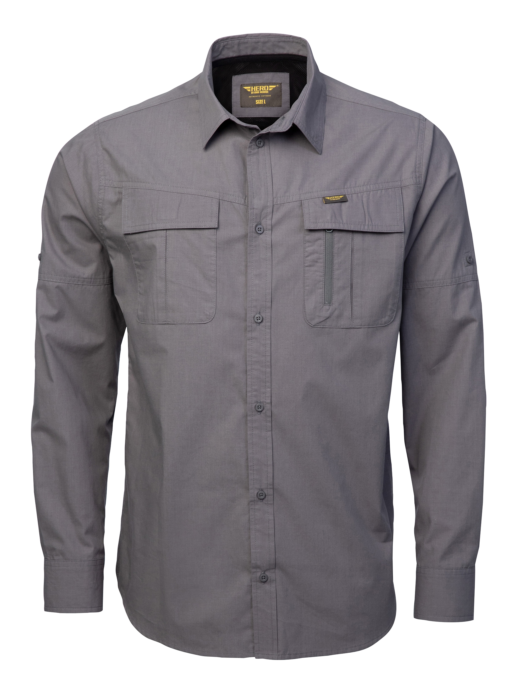HERO by John Medoox Langarmshirt "KENT Langarm Hemd", Regular Fit Casual Fu günstig online kaufen