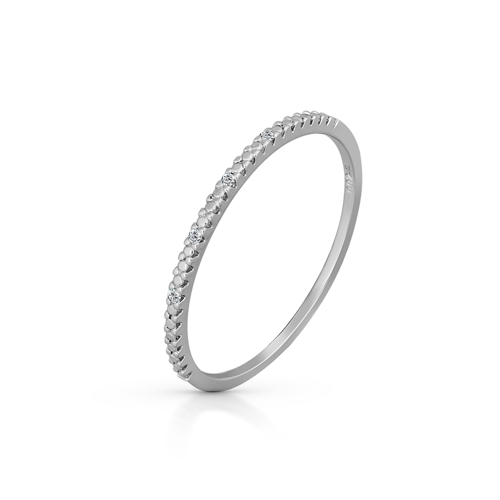 Orolino Fingerring »585 Weißgold 4x Brillant 0,02ct.«