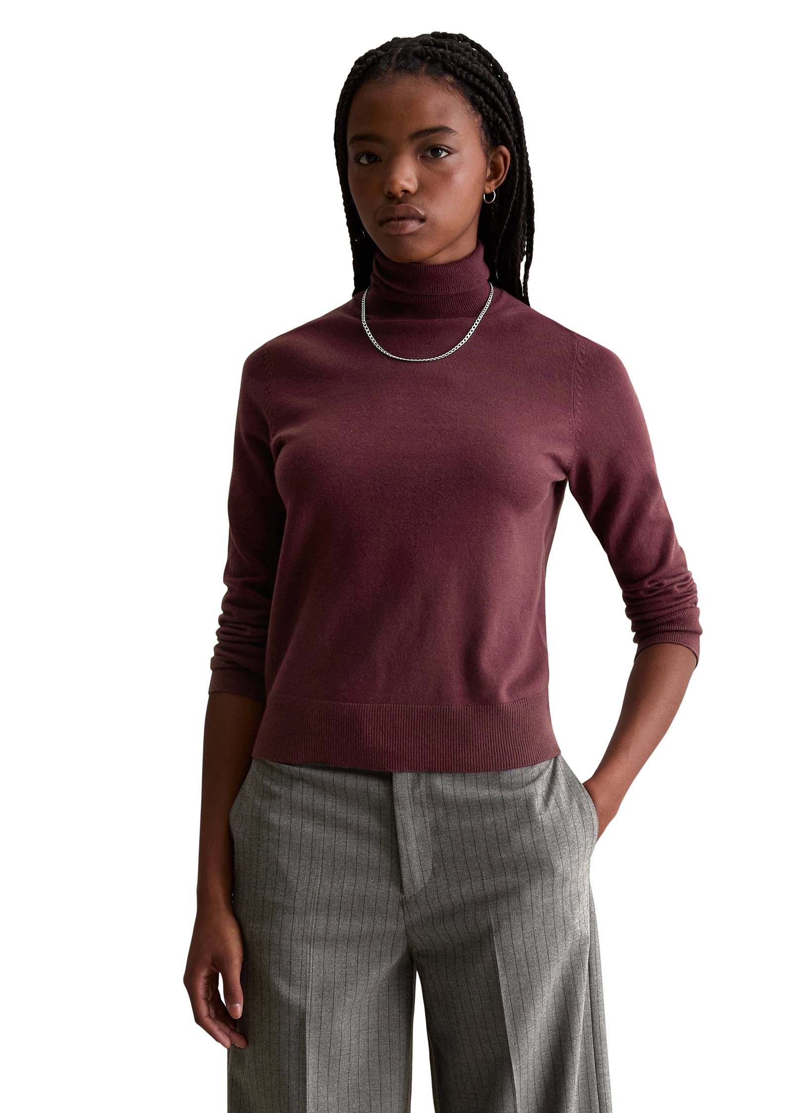 Marc OPolo DENIM Rollkragenpullover Feinstrick, Basic, normale Passform günstig online kaufen