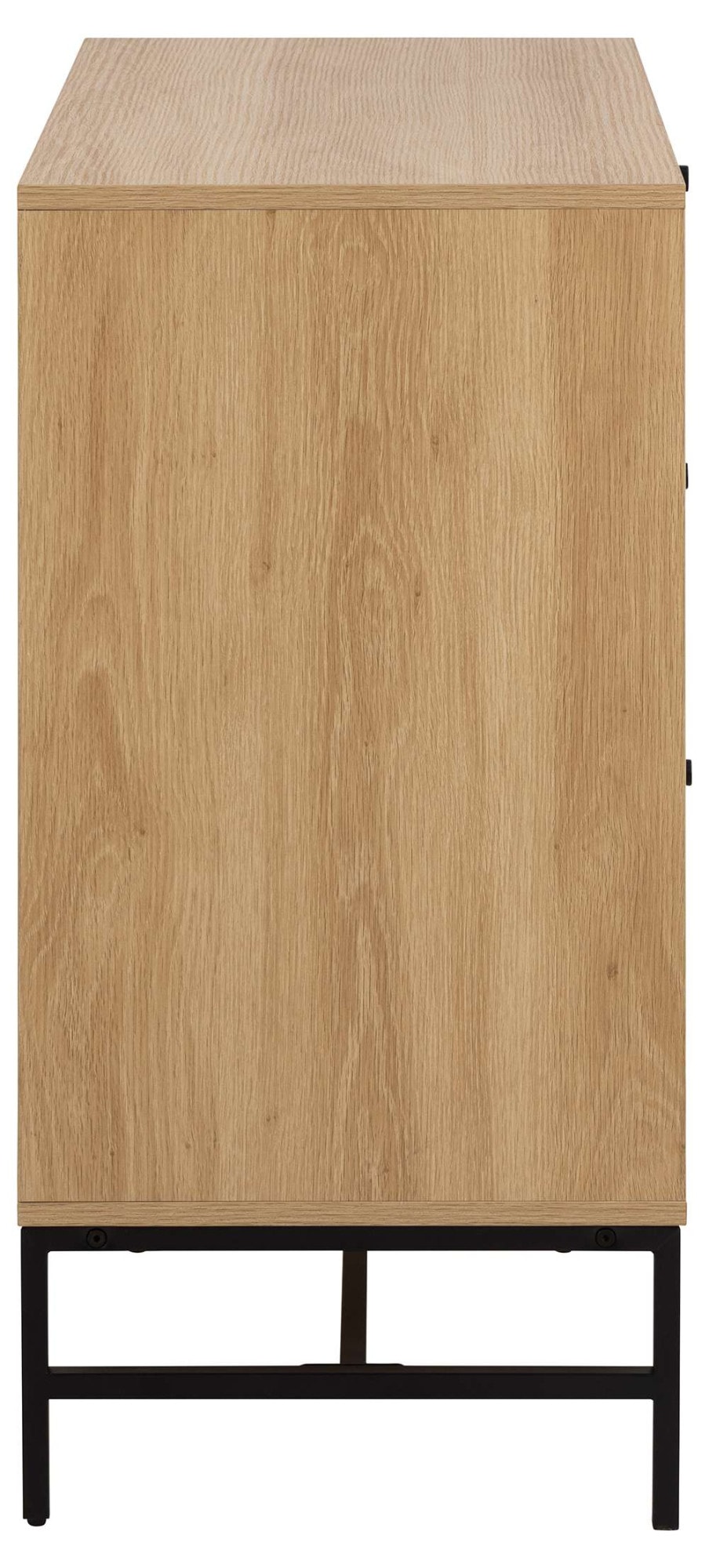 ACTONA GROUP Sideboard »Albany«, Eiche-Optik, Lamellenfront, 3 Schubladen, B: 80, 6 cm
