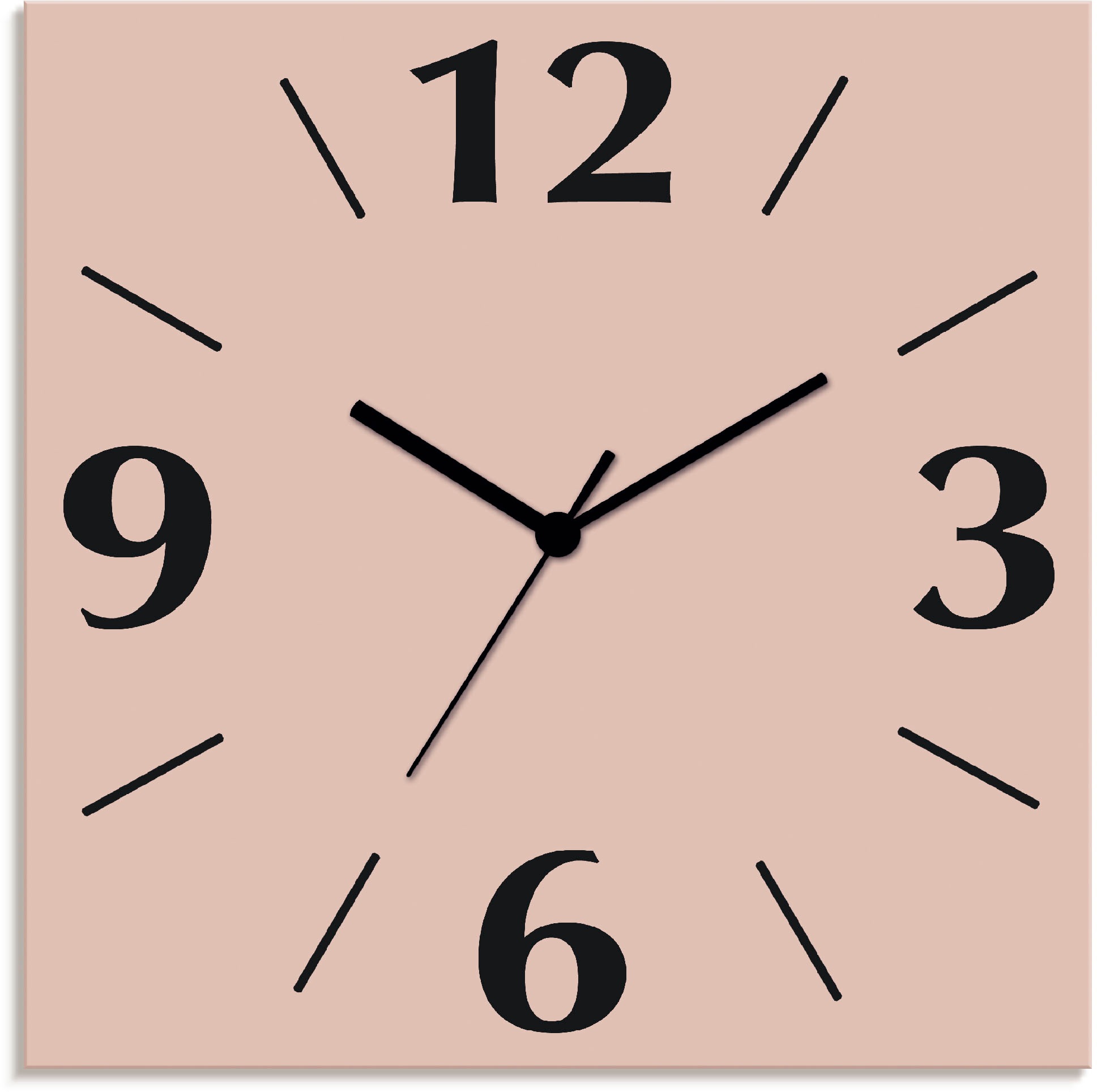 Artland Wanduhr "Uni Trendfarben" wahlweise mit Quarz- oder Funkuhrwerk, la günstig online kaufen