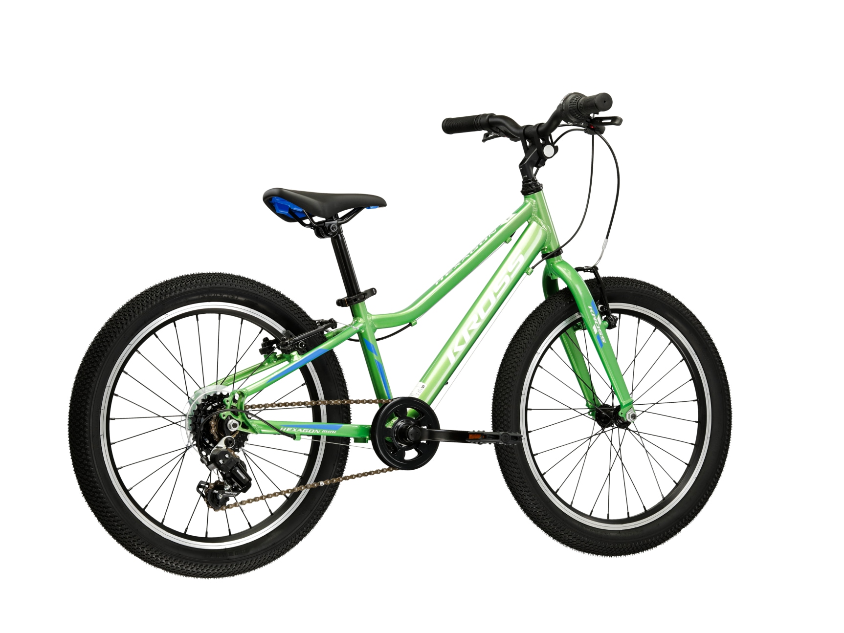 Kross Kinderfahrrad »KROSS Kinderrad 20" Hexagon Mini 1.0 Grün 6 Gänge« 6 Gang Shimano RV200 Schaltwerk Kettenschaltung Rahmen aus Aluminium Performance