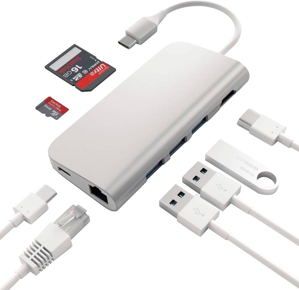Satechi Notebook-Adapter »Type-C Multi-Port Hub 4K Ethernet«