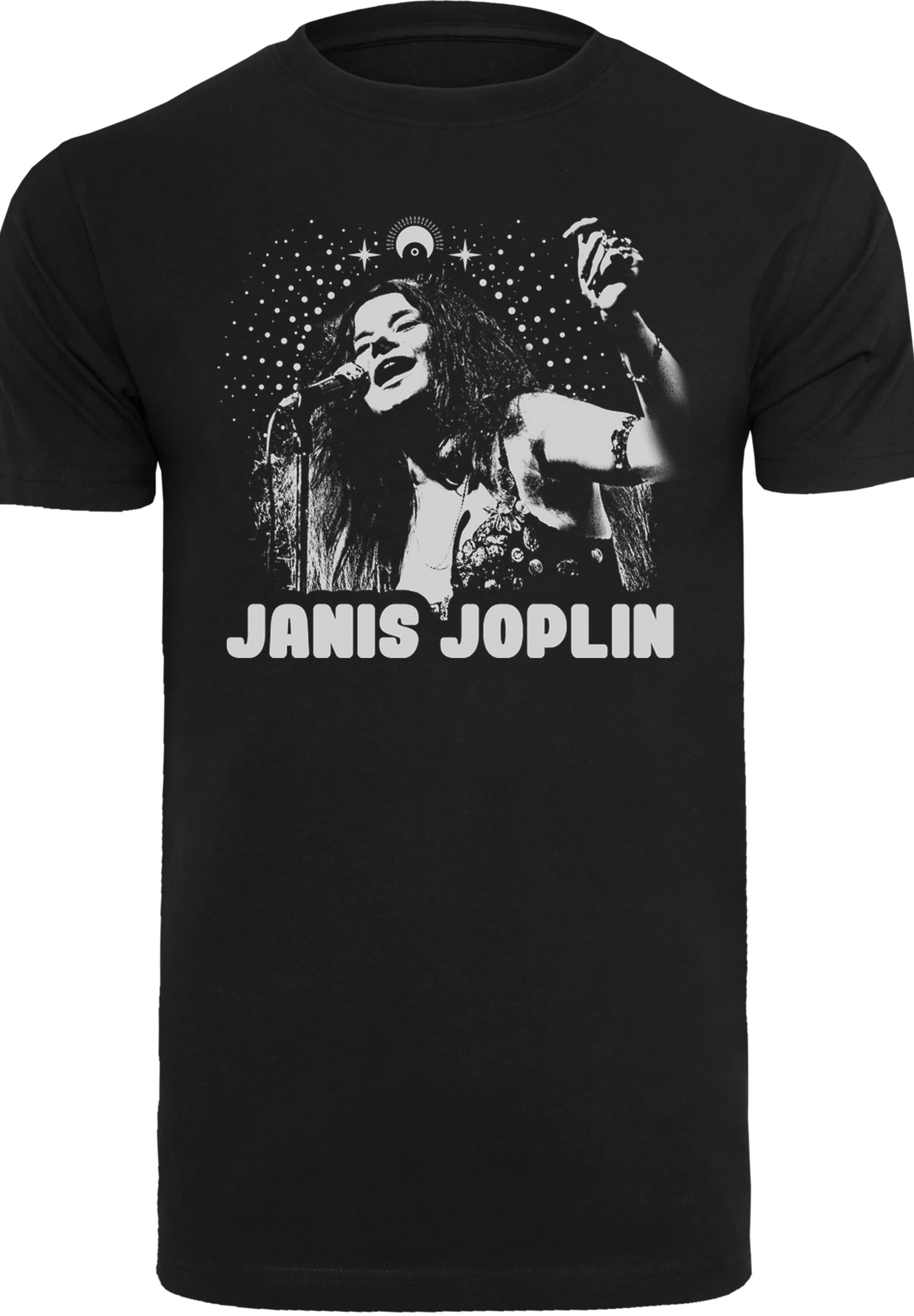 F4NT4STIC T-Shirt »Janis Joplin Spiritual Mono«, Herren,Premium Merch,Regular-Fit,Basic,Bandshirt