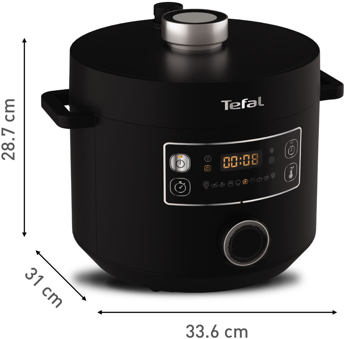 Tefal Multikocher »CY7548 Turbo Cuisine«, elektrischer Schnellkochtopf, 10 automatische Programme, vielseitig