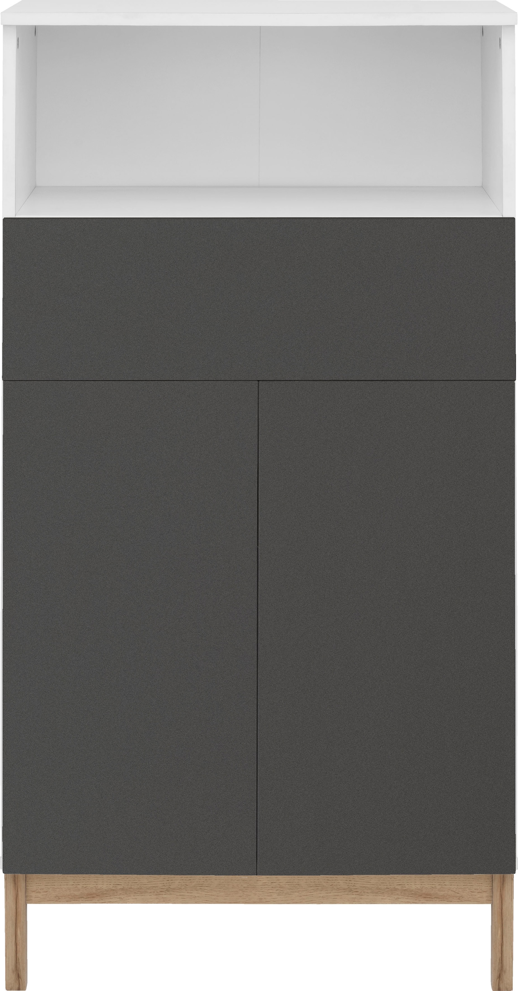 welltime Midischrank »Stian«, mit 2 Einlegeböden hinter den Türenpaar, Breite 60 cm, Höhe 120,5 cm