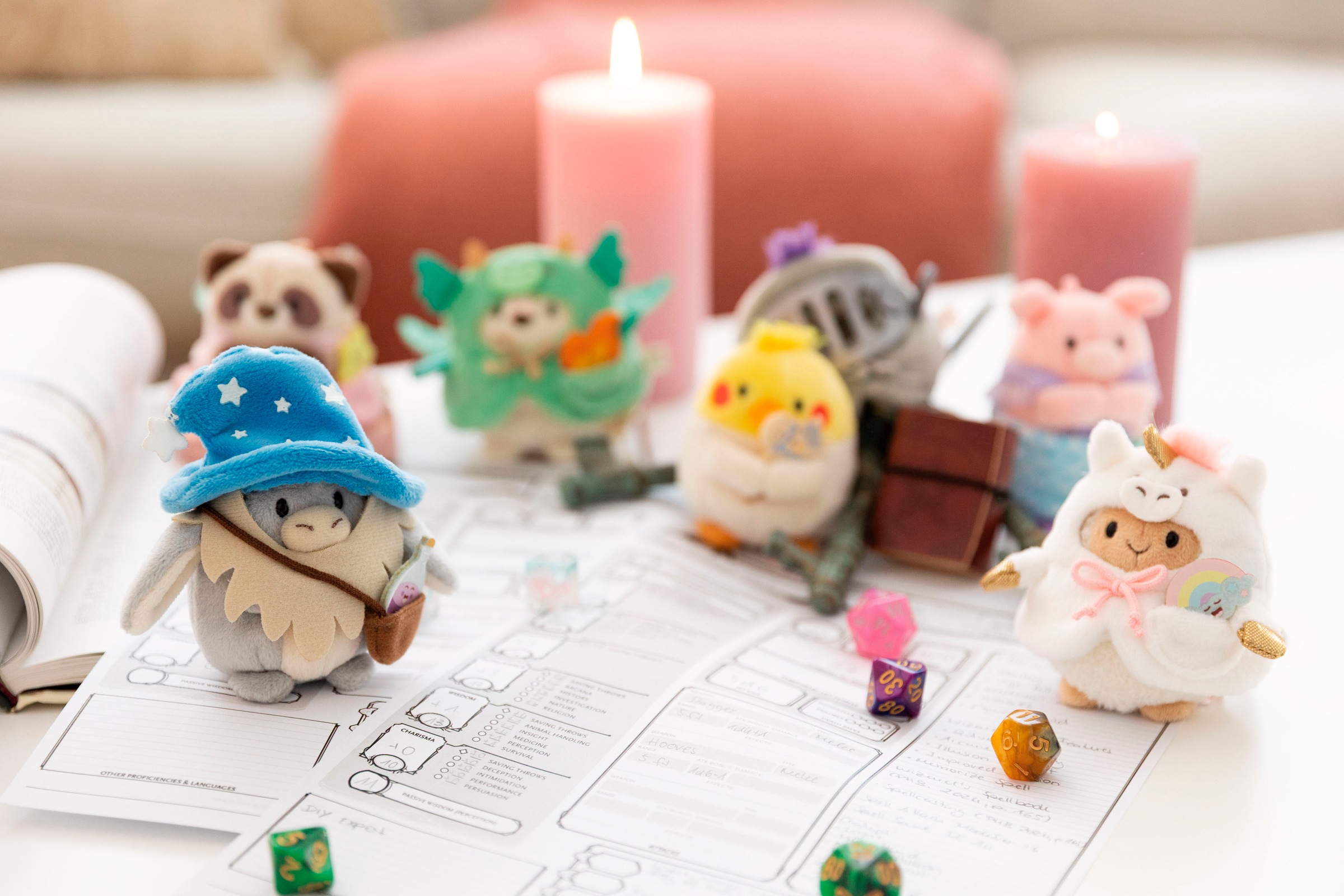 Nici Kuscheltier »mymochi, Sittich Chipsy 8 cm mit Steckenpferd und Ritterkostüm«, (Set), in Geschenkbox
