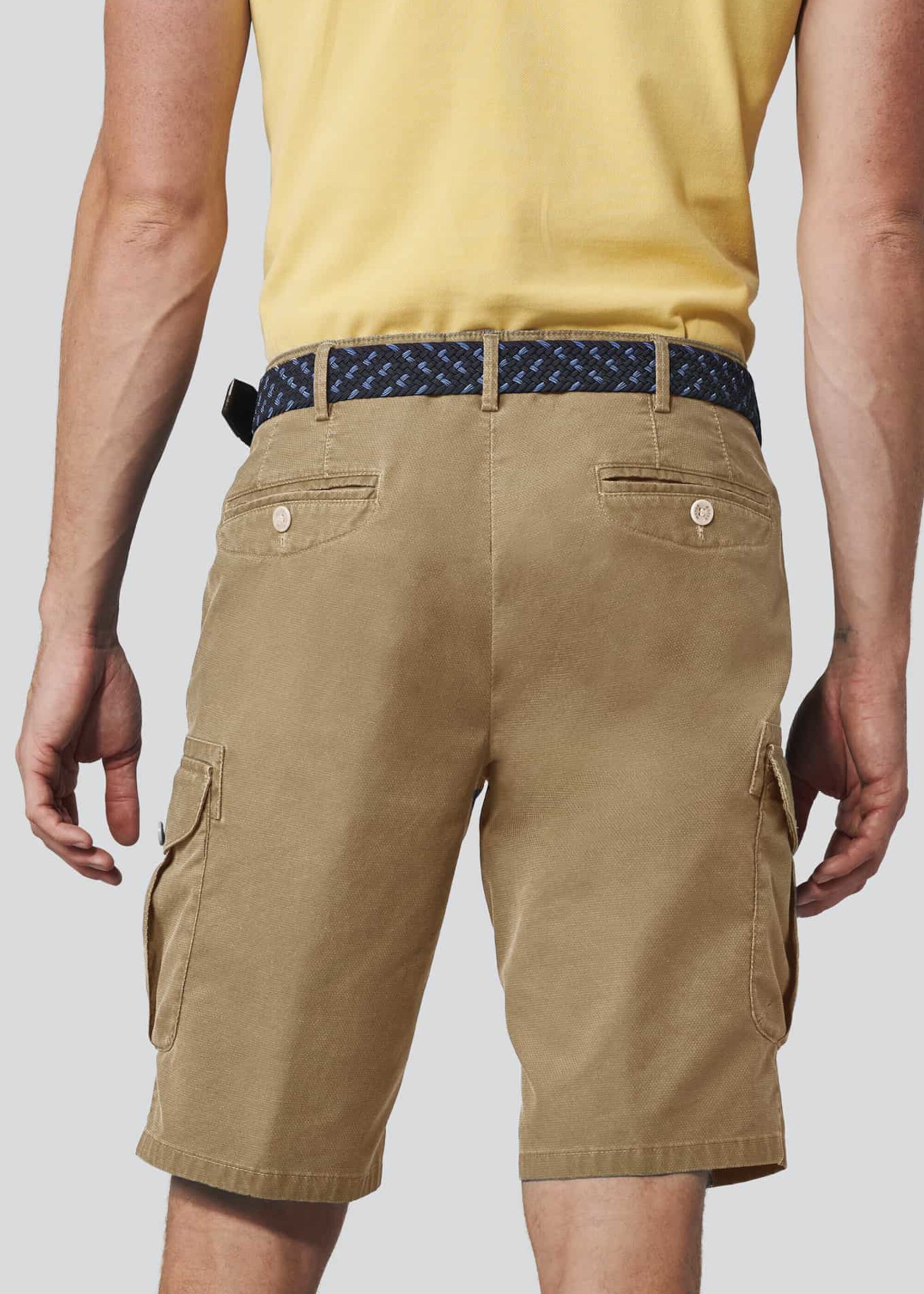 Stretchgürtel MEYER "Gürtel", Herren, Gr. 110cm, bunt (navy multicolor), Materialmix, bedruckt, Gürtel, im farbenfrohen Design 2