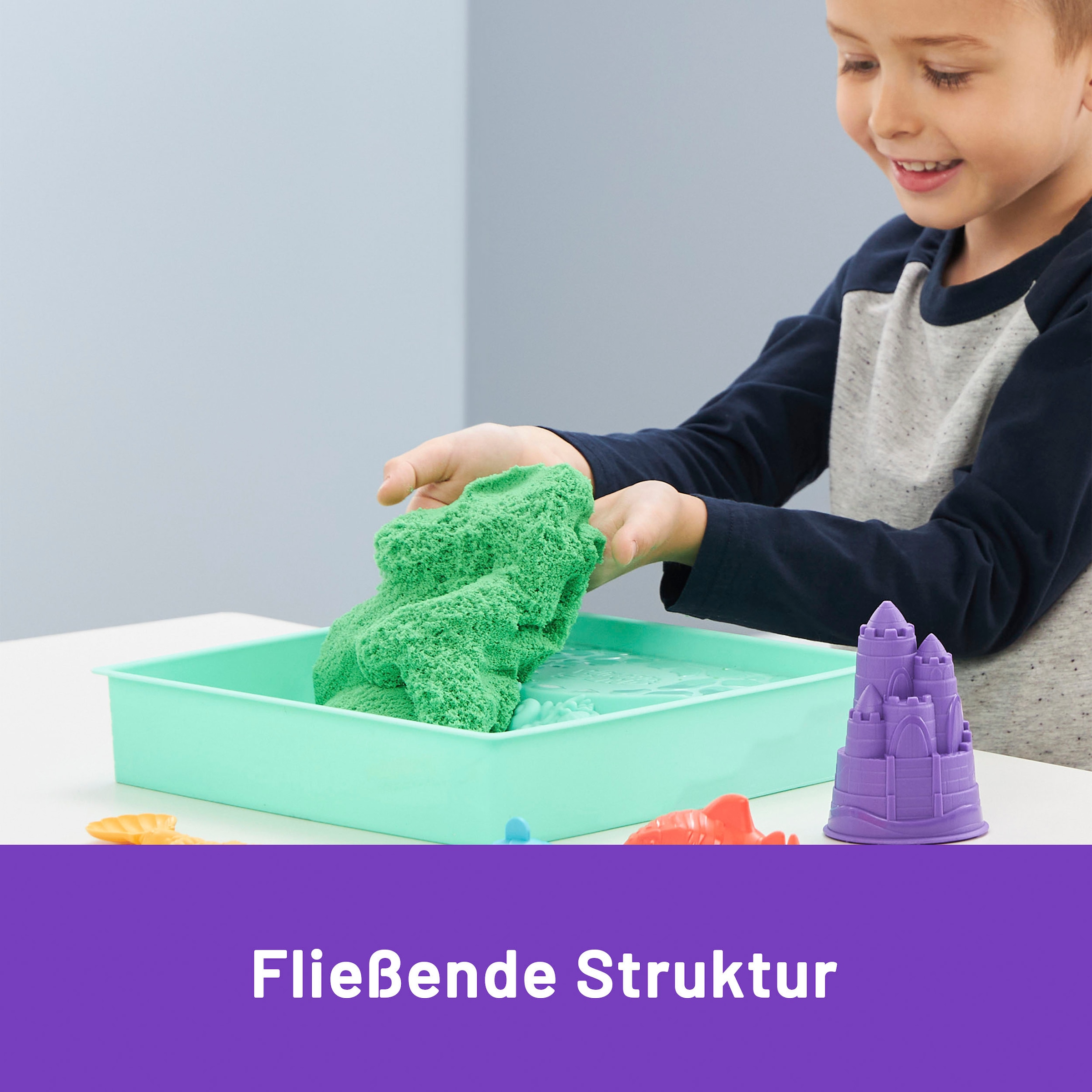 Spin Master Kreativset »Kinetic Sand - Box 454 g - Grün«
