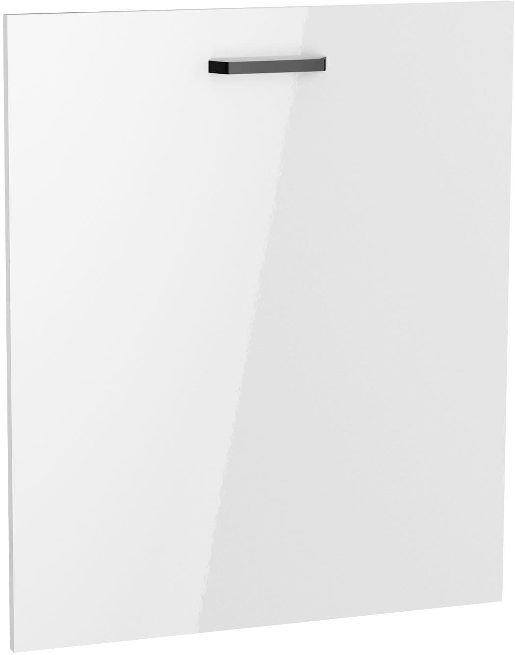 Vorsatztür KOCHSTATION, B:60cm H:70cm T:1,6cmweiß glanz, Vorsatztüren, "Paula", für vollintegrierten Geschirrspüler 60 cm