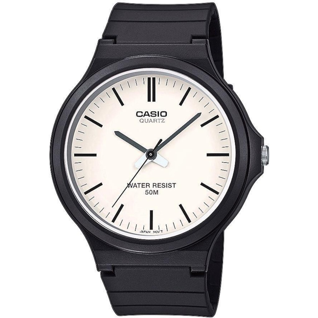 Herrenmode Uhren Casio Collection Quarzuhr »MW-240-7EVEF« schwarz