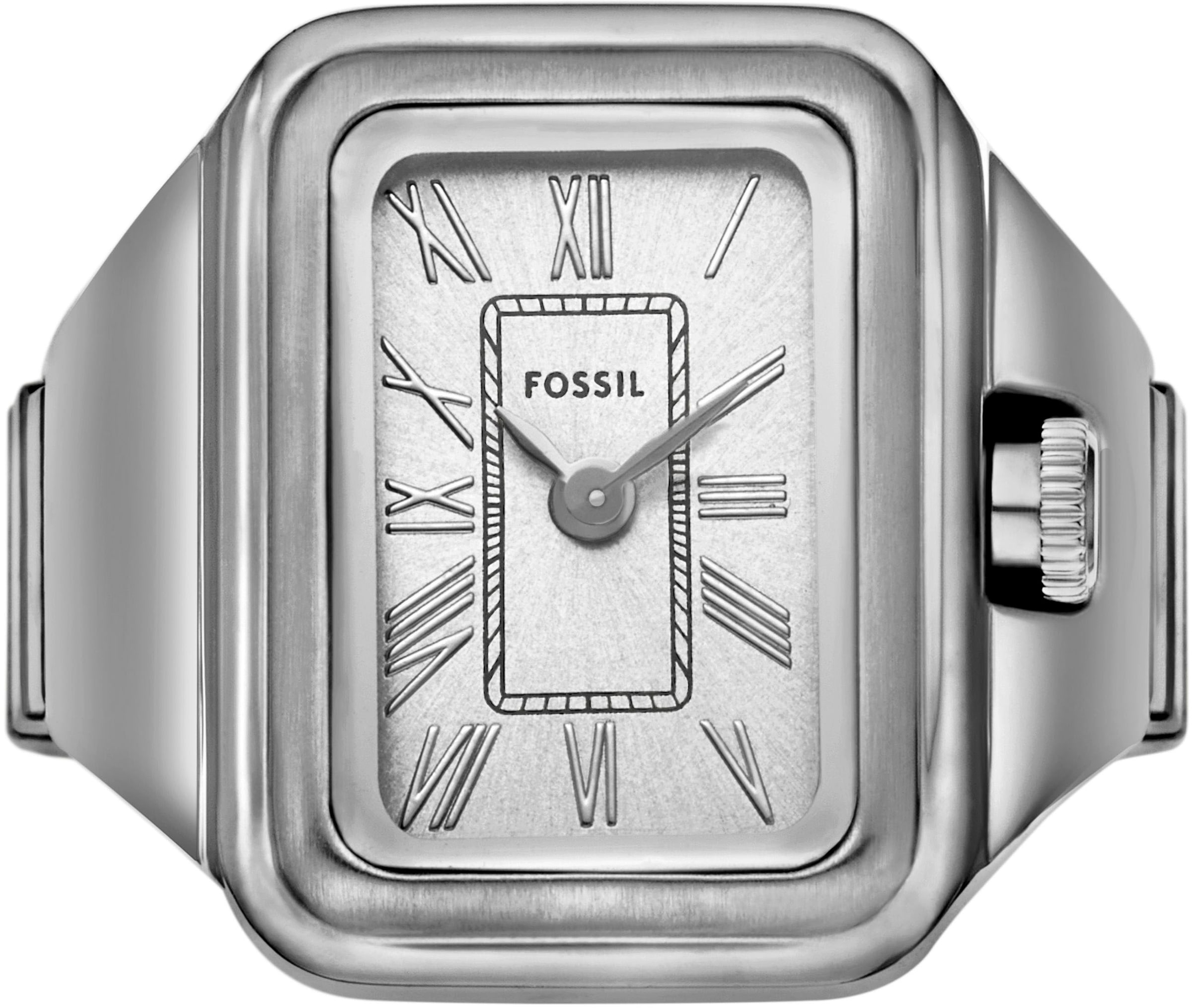Fossil Uhrenring »RAQUEL WATCH RING«, Quarzuhr, Damenuhr, analog