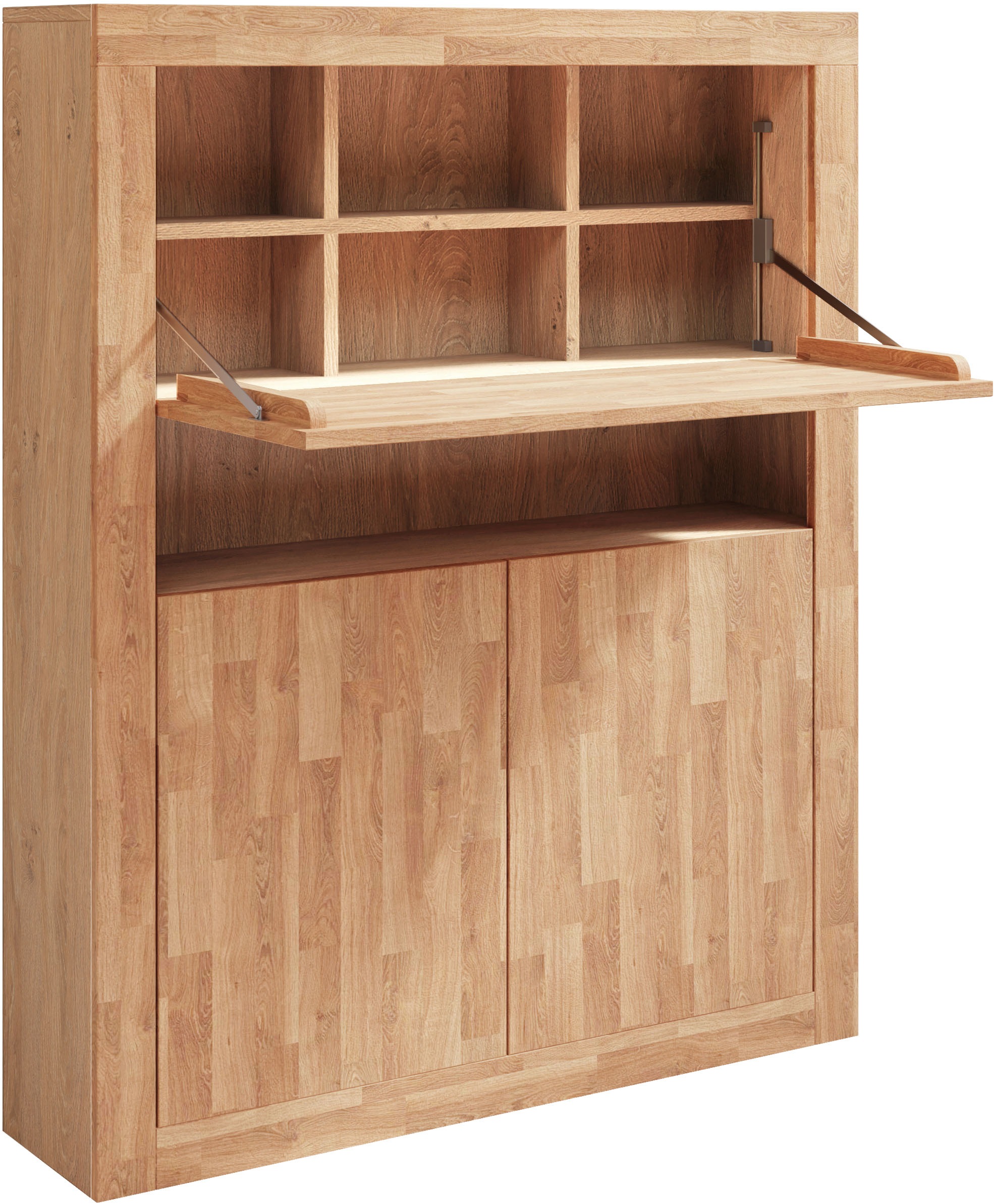 OTTO home Sekretär "Logo" mit viel Stauraum, teilmassiv günstig online kaufen