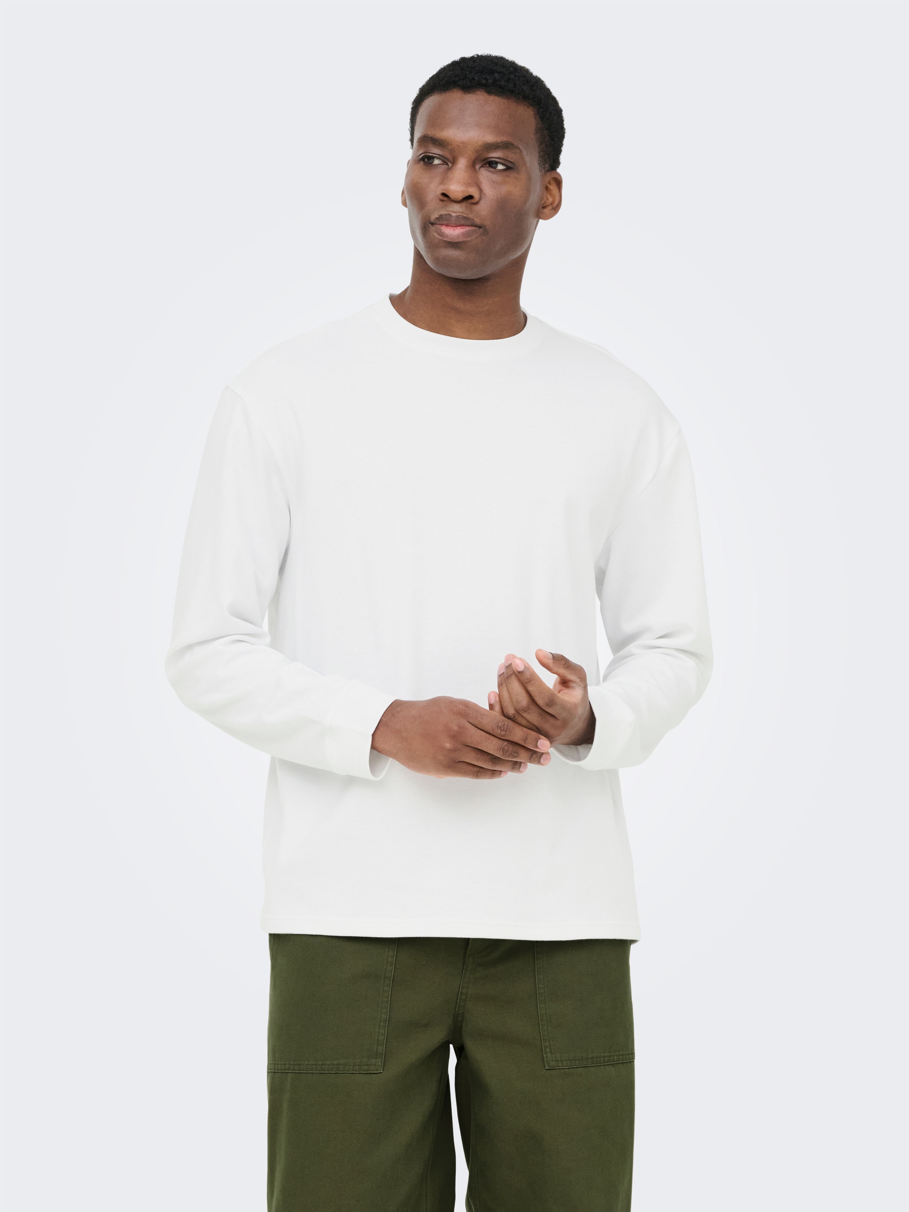 ONLY & SONS T-Shirt "ONSCASPIAN AIRLFEX RLX LS TEE NOOS" Baumwollmischung, relaxed fit