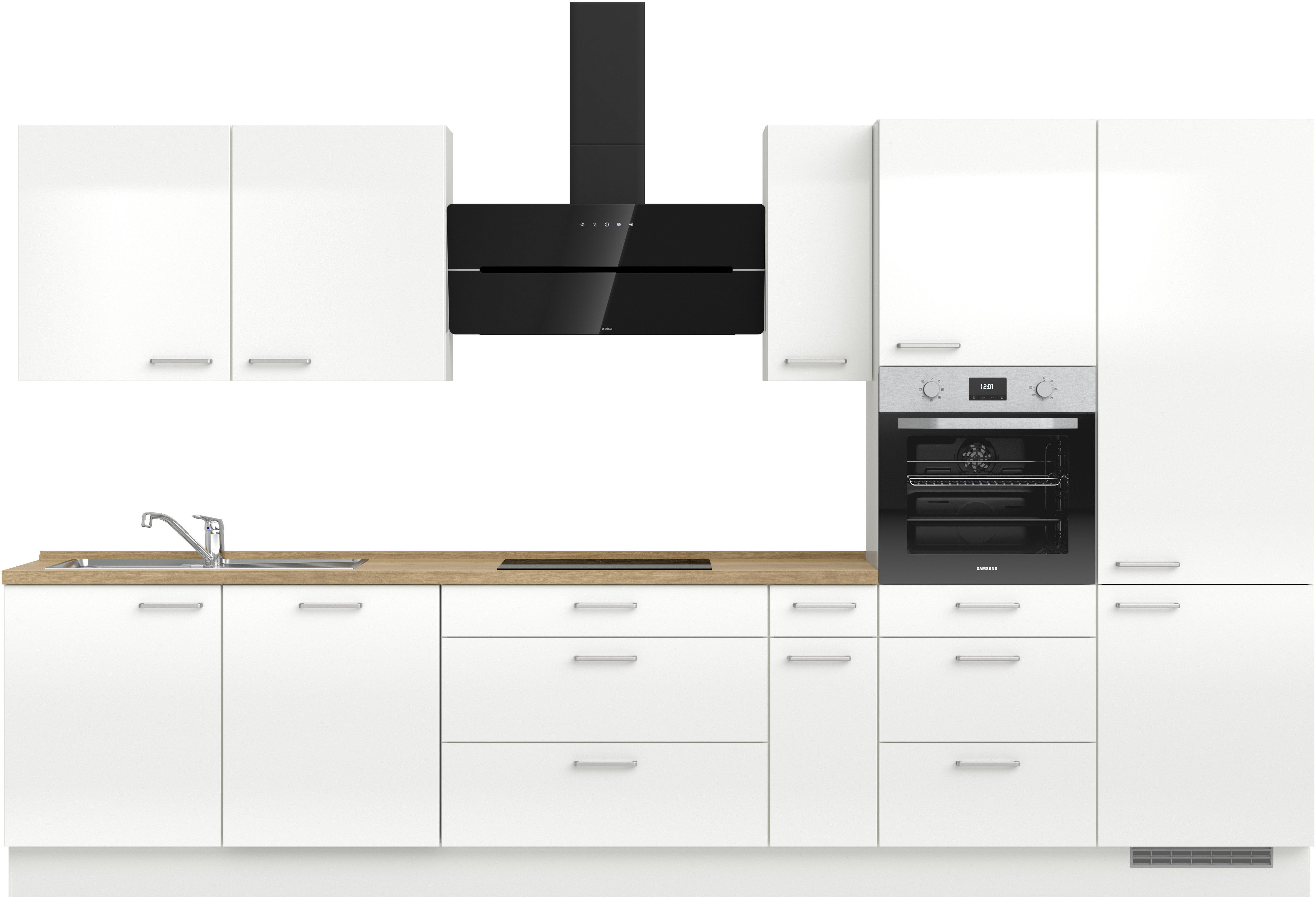 nobilia Küchenzeile ""Flash II", NEU: individuell anpassbar mit gratis Profi-Beratung" vormontiert, Breite 360 cm, Ausrichtung wählbar, wahlw. mit E-Geräten