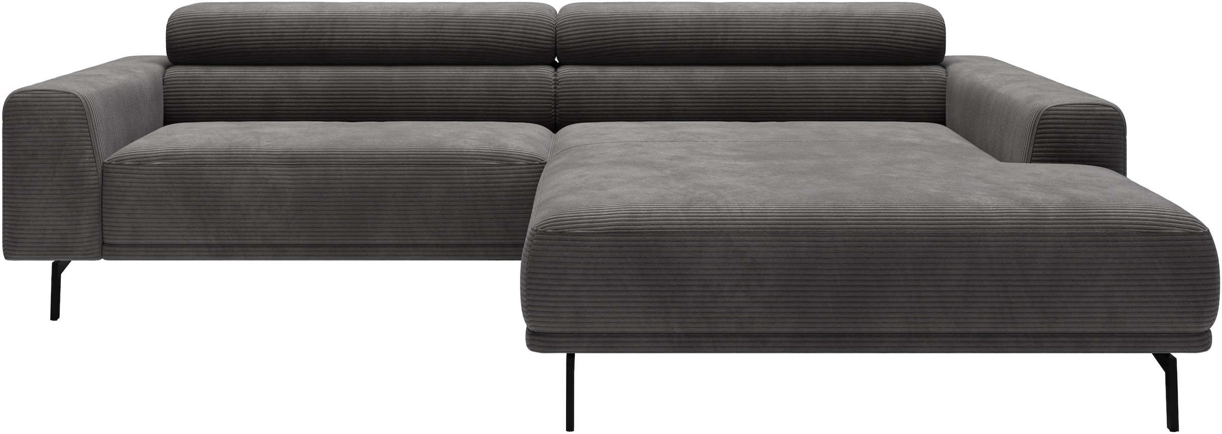 SCHÖNER WOHNEN-Kollektion "Tossa, Modernes Design trifft smarte Funktione, Breite 258 cm" Motorischer Sitzvorzug, Kopfteil-Funktion & Saugroboter-Höhe