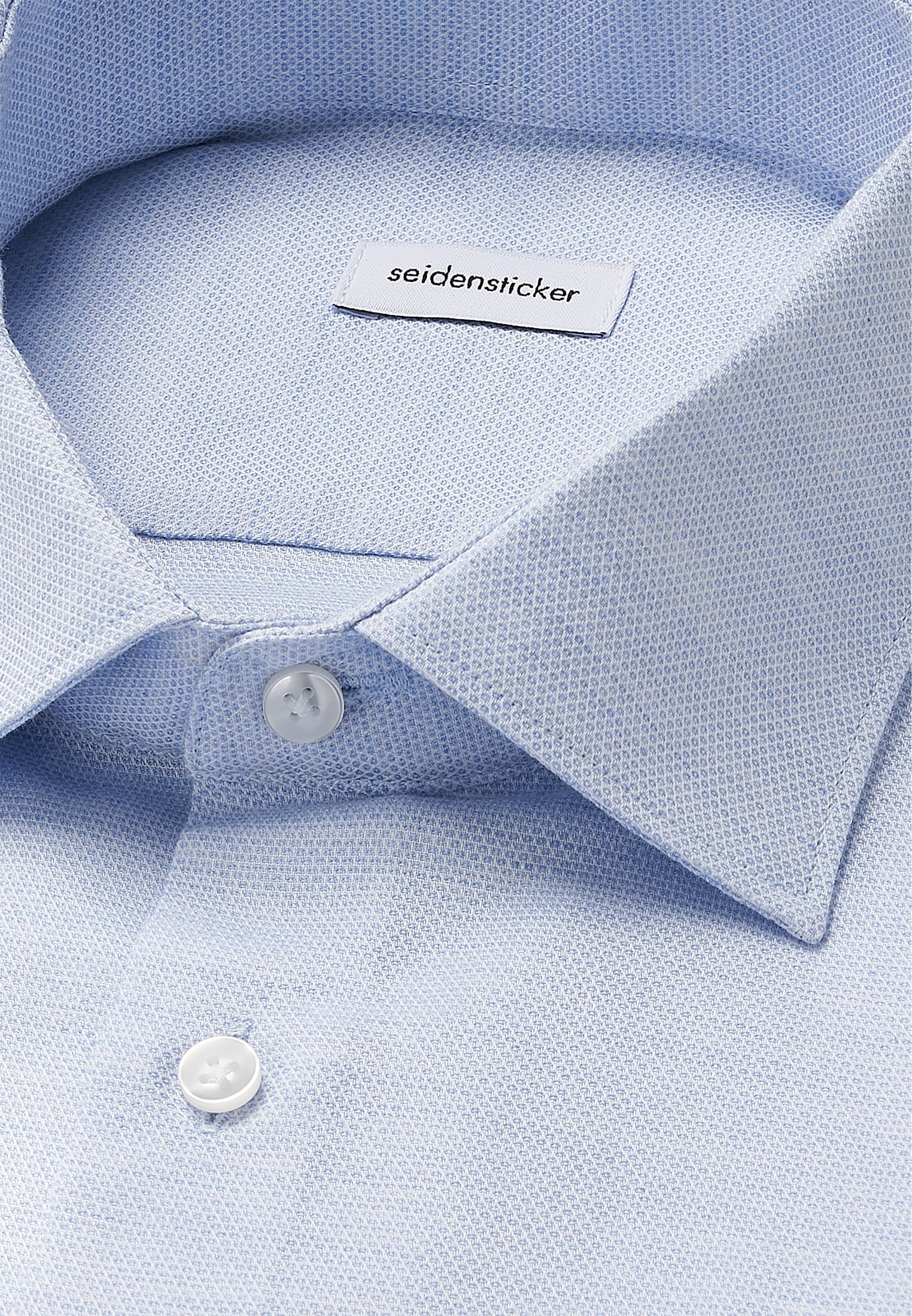 seidensticker Flanellhemd »Schwarze Rose« Shaped 1/1 Kentkragen Struktur