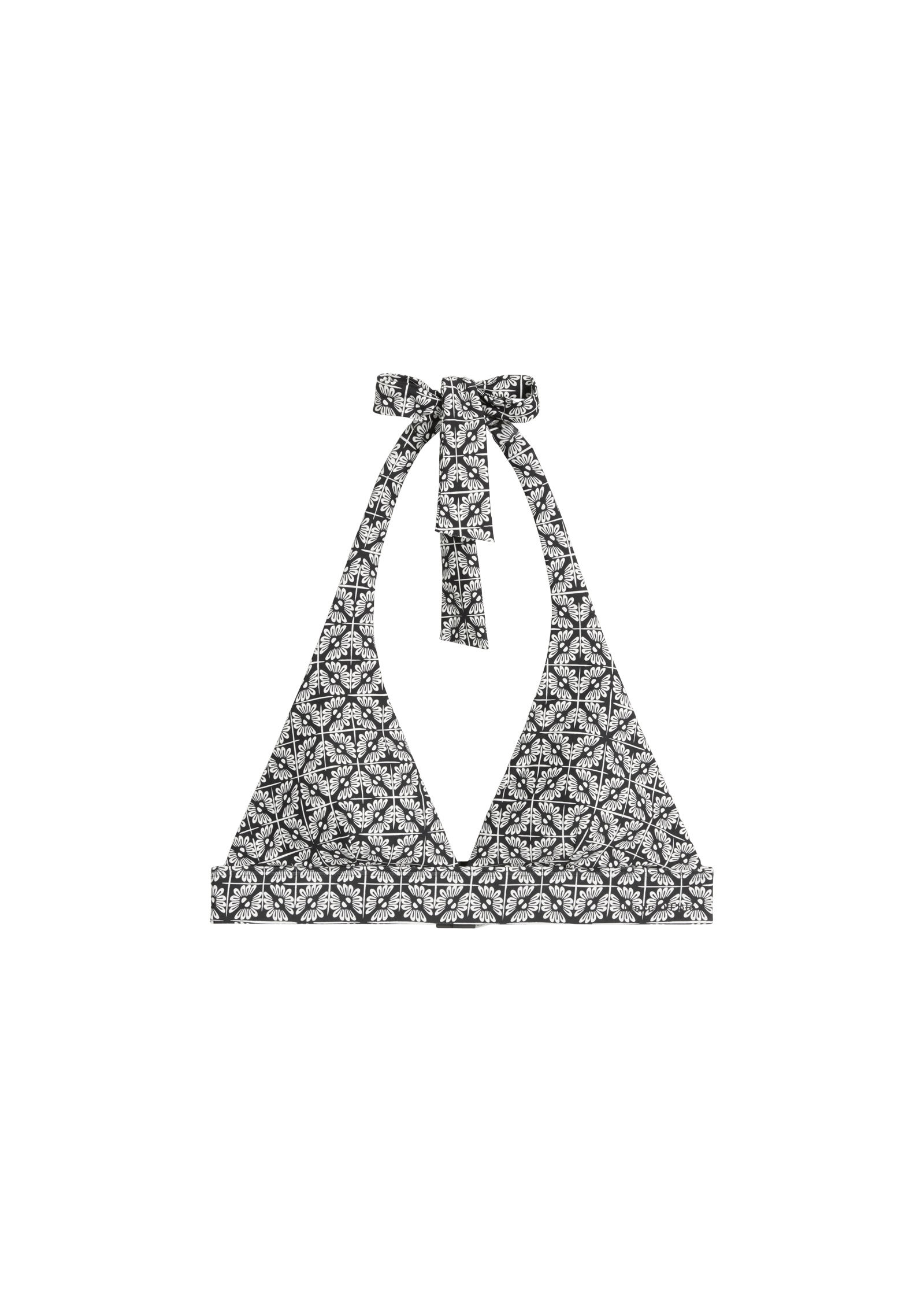 Marc O'Polo Triangel-Bikini-Top »Geo Capsule«, tiefer V-Ausschnitt, Neckholder zum Binden, elastisch, Print