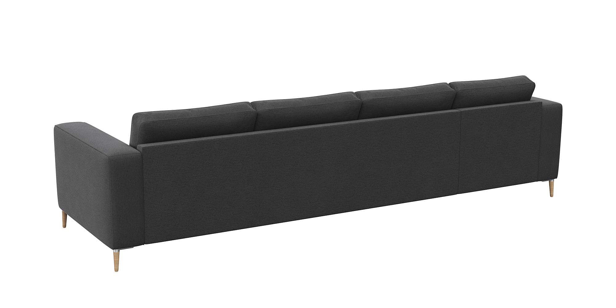 Thumbnail - FLEXLUX "Fiore, super bequem durch hochwertigen Sitzaufbau mit Kaltschaum" breite Armlehnen, Füße Alu+ Eiche, L-Form