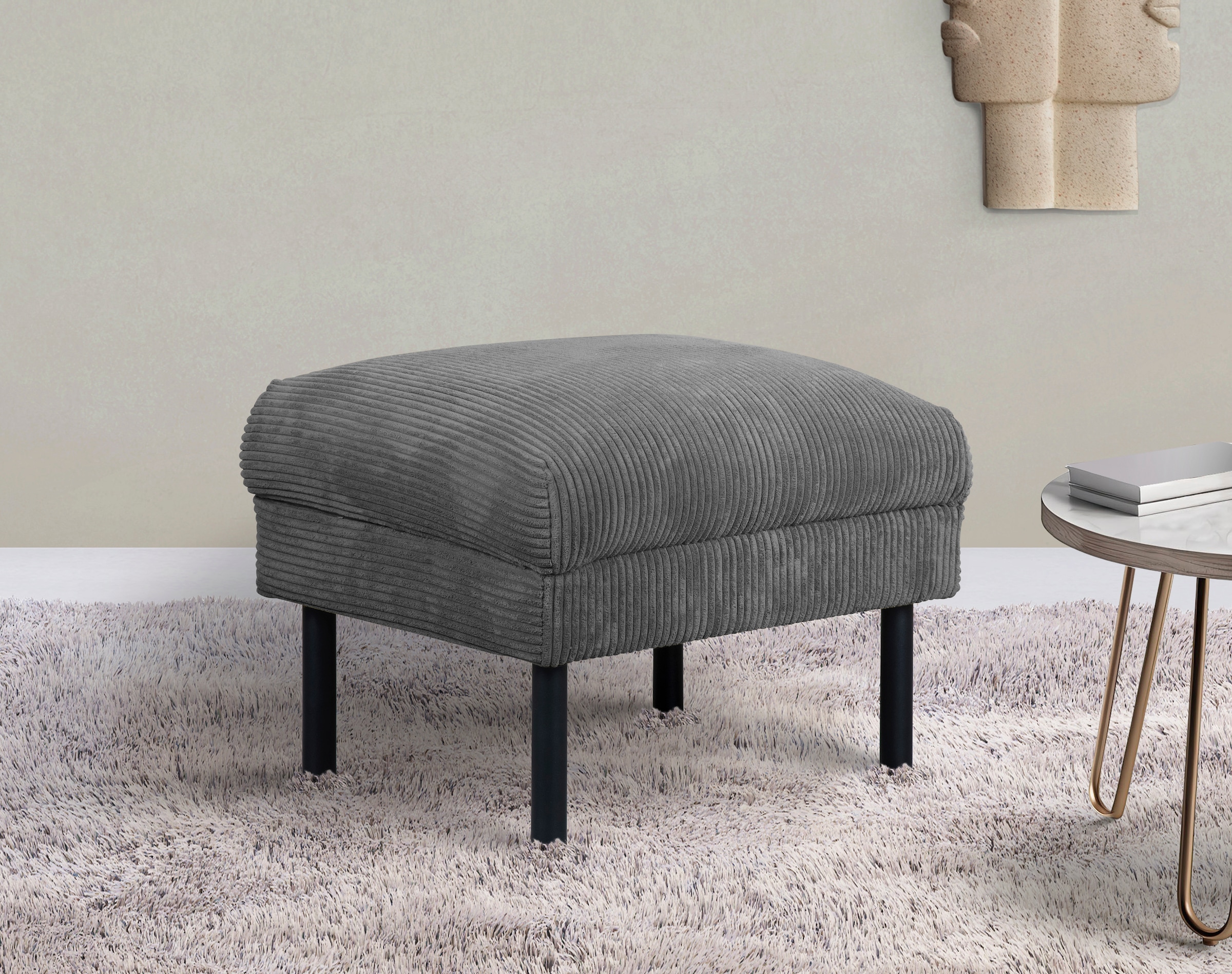 Home affaire Hocker "Lillibeth Polsterhocker, Sitzhocker, Maße B/T/H: 64/50 günstig online kaufen