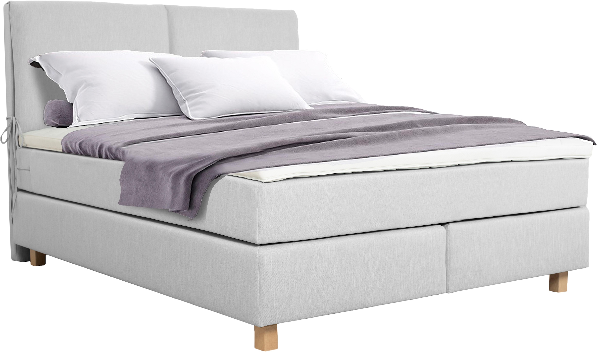 Boxspringbett »Nele«, inkl. Topper im schlichtem Design