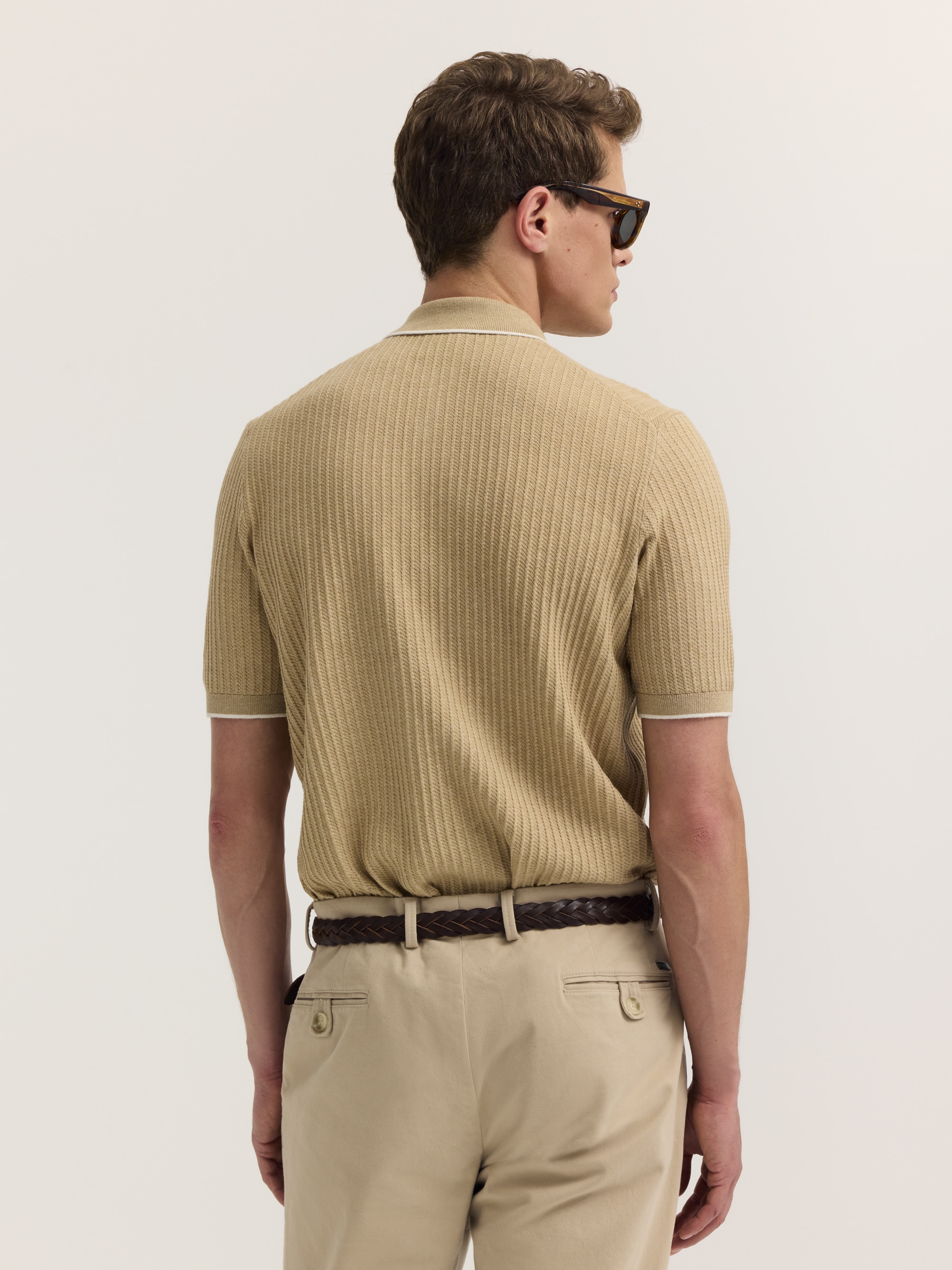 bugatti Poloshirt »kurzarm« gestrickt in Regular Fit