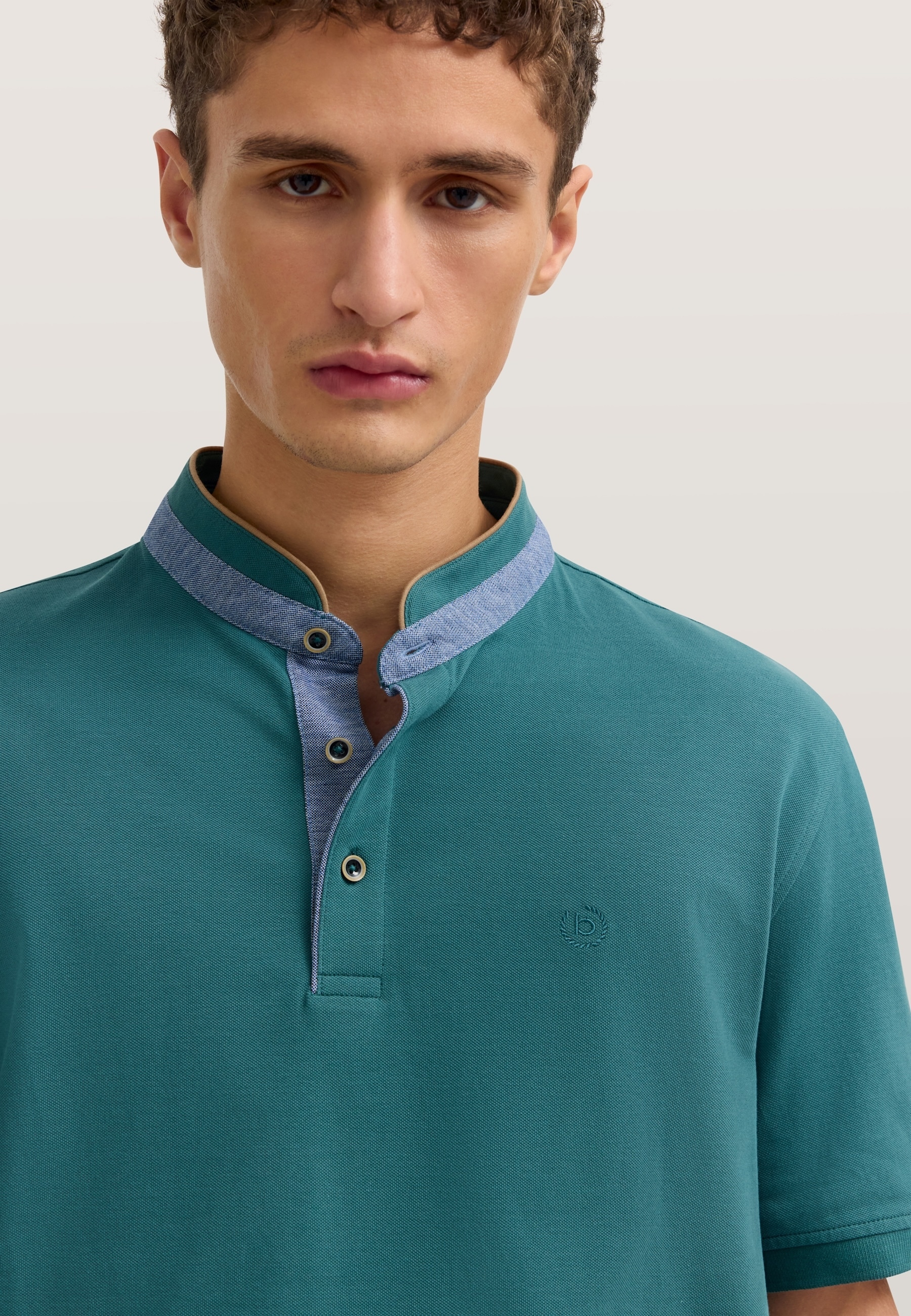 bugatti Poloshirt Modern Fit aus reiner Baumwolle