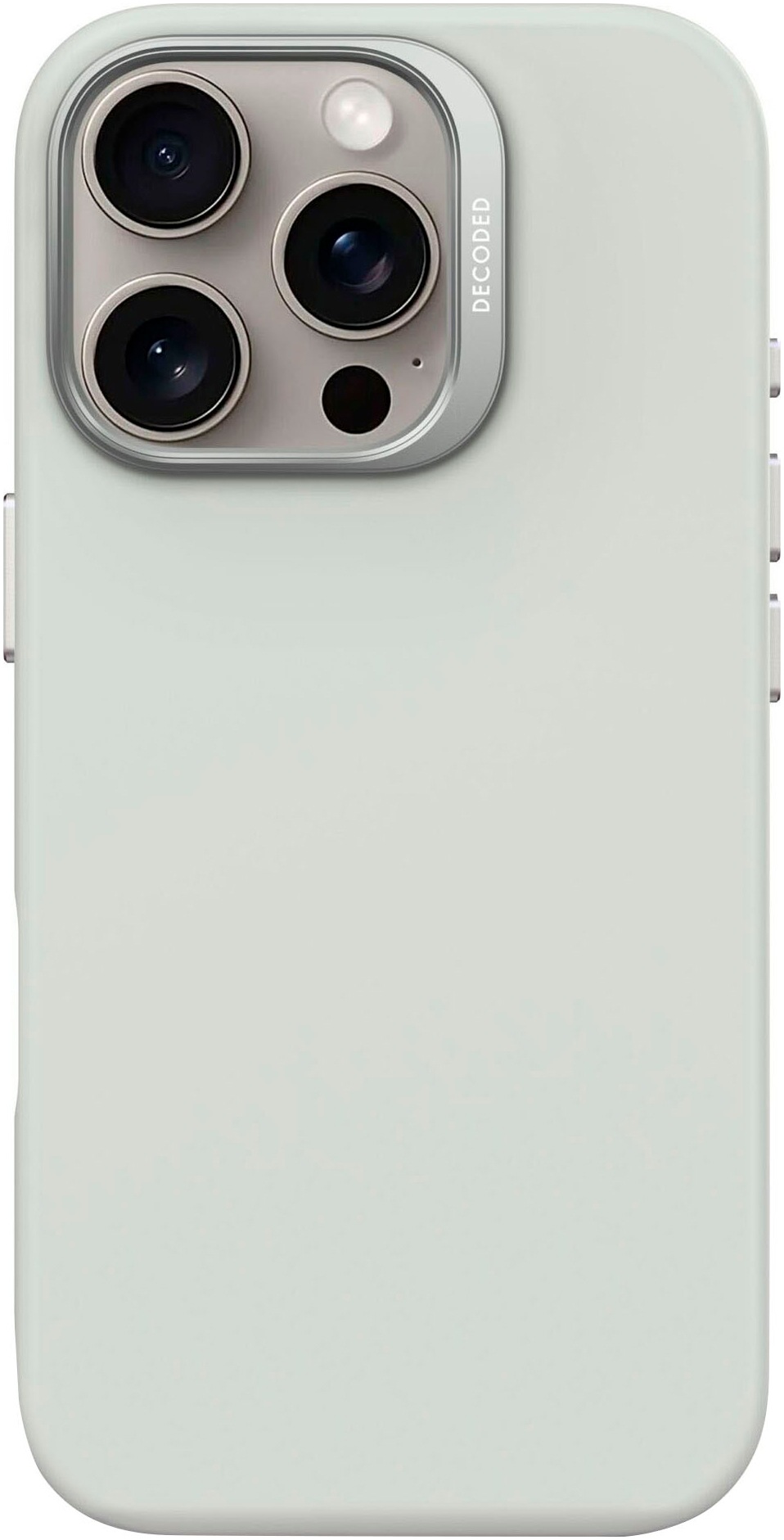 DECODED Smartphone-Hülle »AntiMicrobial Silicone Backc. iPhone 16 Pro«, Smartphones