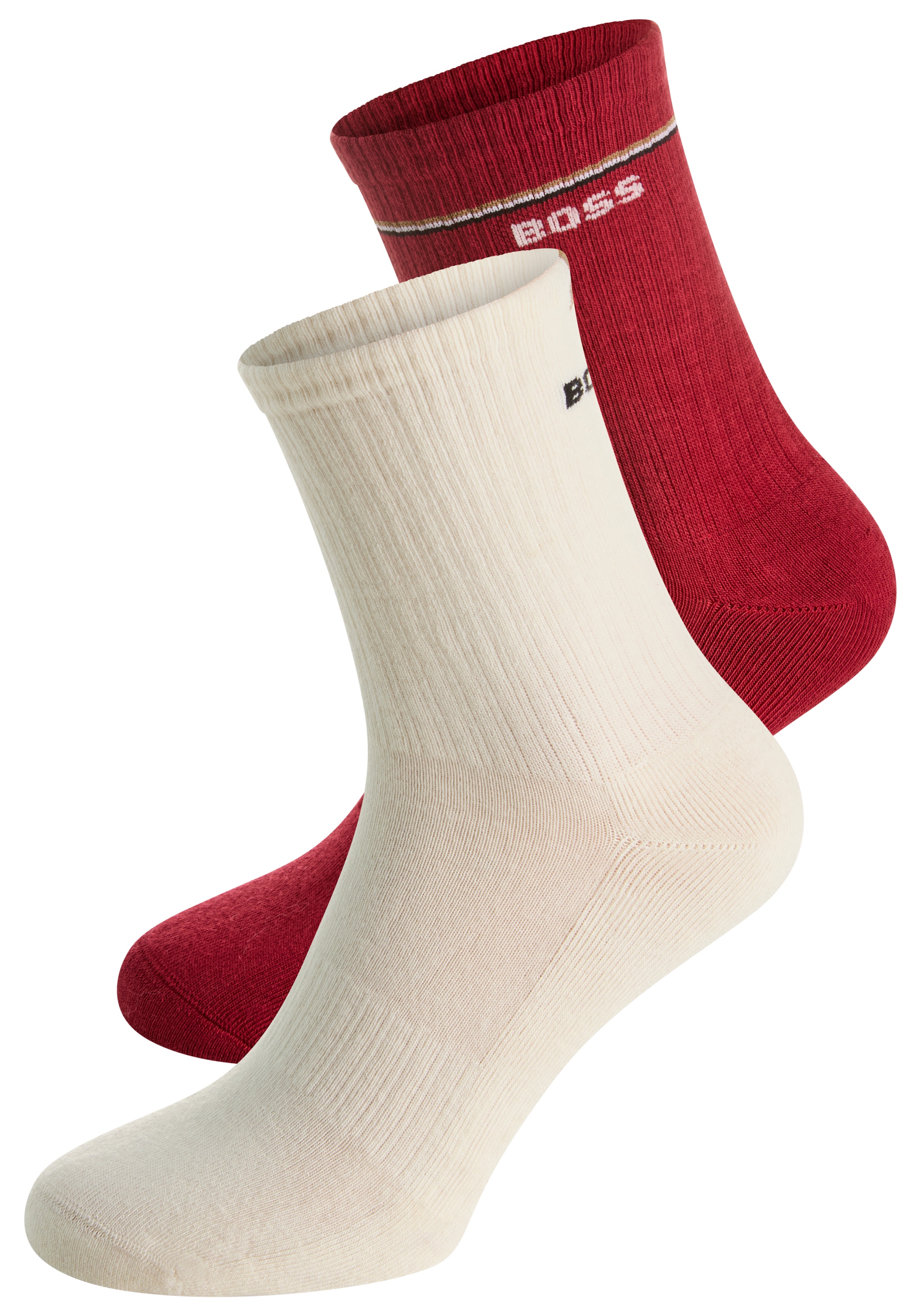 BOSS Socken "2P QS Iconic CC W", (Packung, 2 Paar, 2er), mit BOSS-Logoschri günstig online kaufen