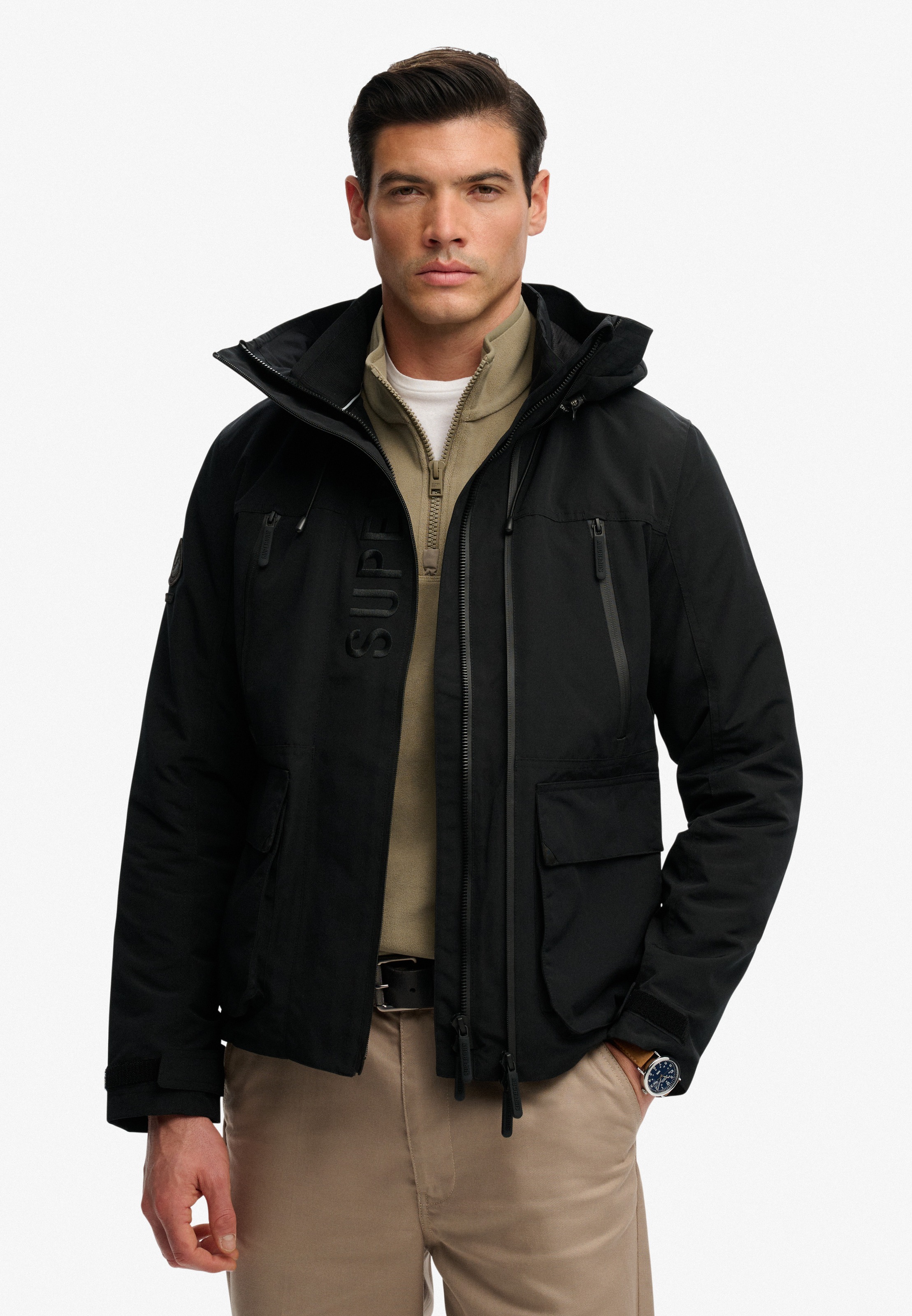 Superdry Outdoorjacke »HOOD ULTIMATE EMB WINBREAKER« mit Kapuze Kunstfaser, regular fit