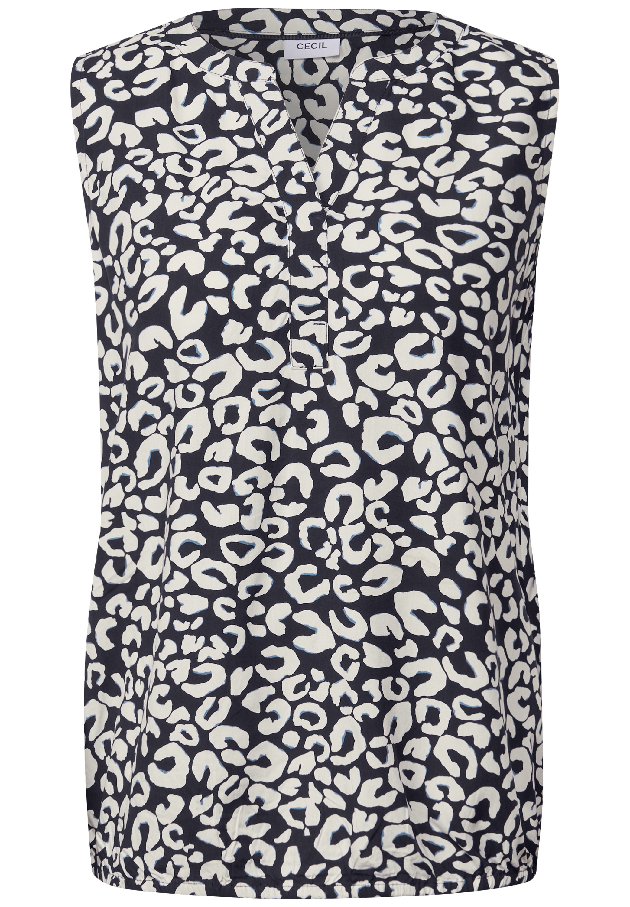 Cecil Sleeveless Blouse Top Urban Dark Blue XL 3