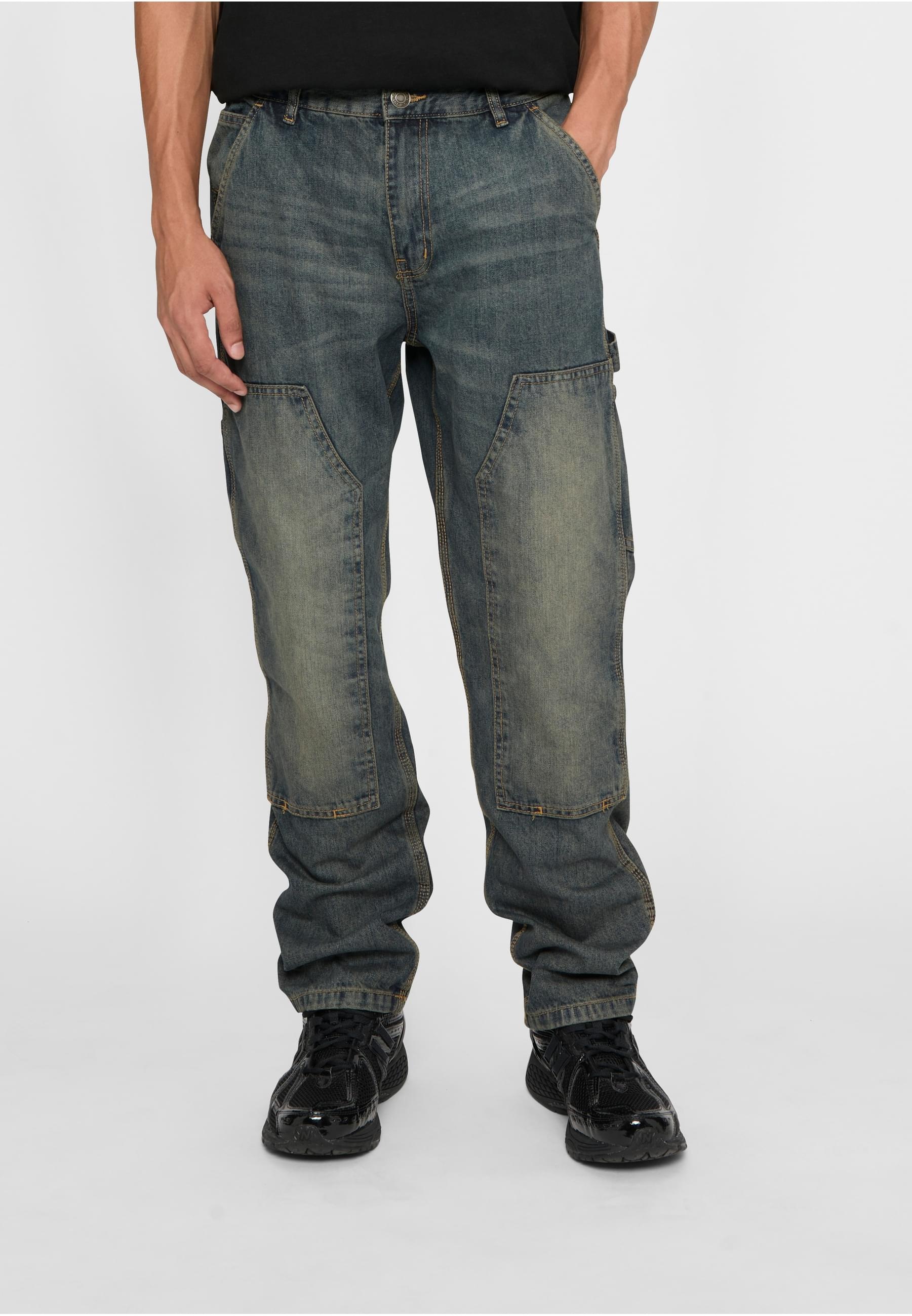 URBAN CLASSICS Bequeme Jeans »Urban Classics Herren Double Knee Jeans«, (1 tlg.)