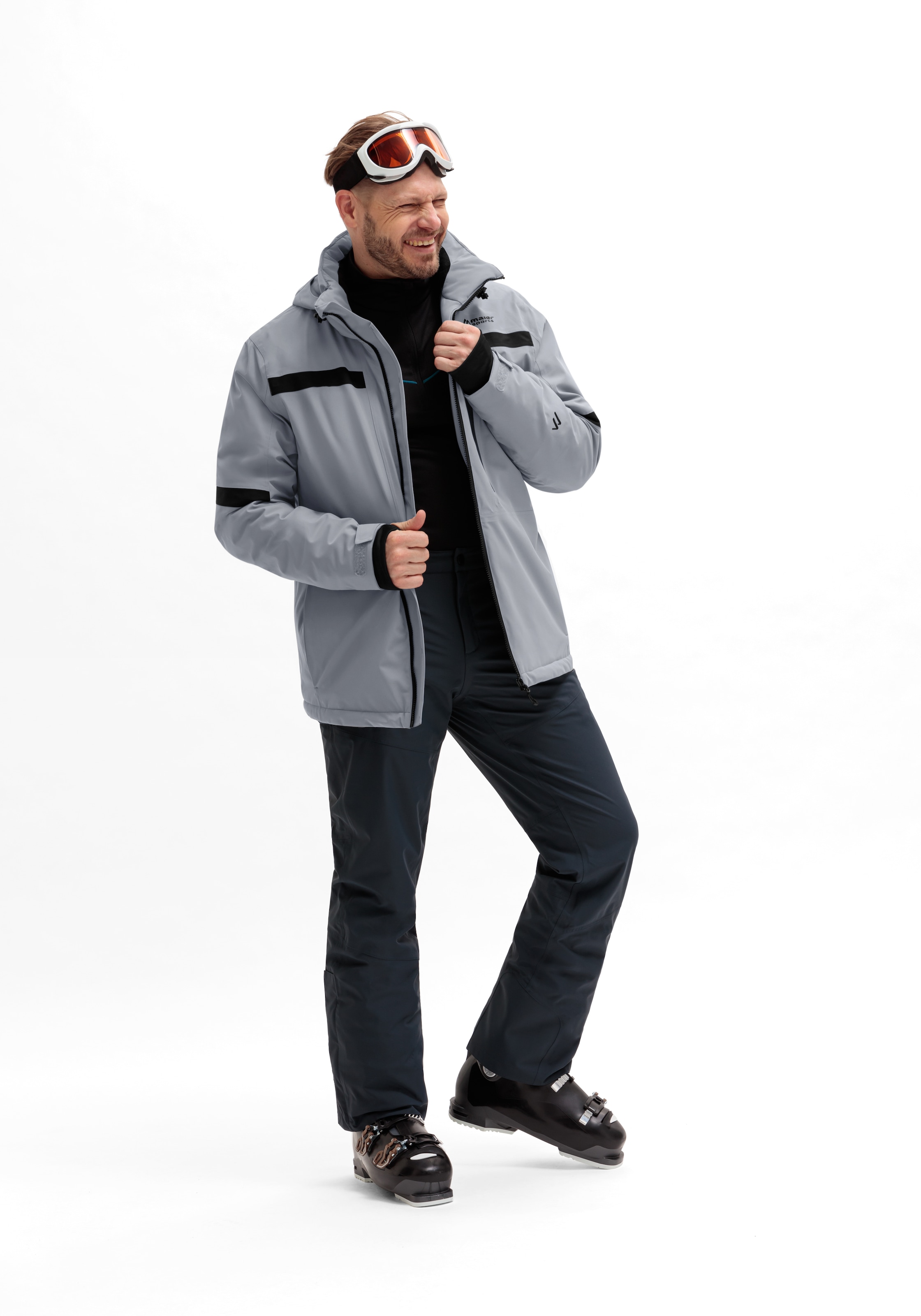 Maier Sports Skijacke »Lanciano M«, Herren Winterjacke wattiert u. wasserdicht