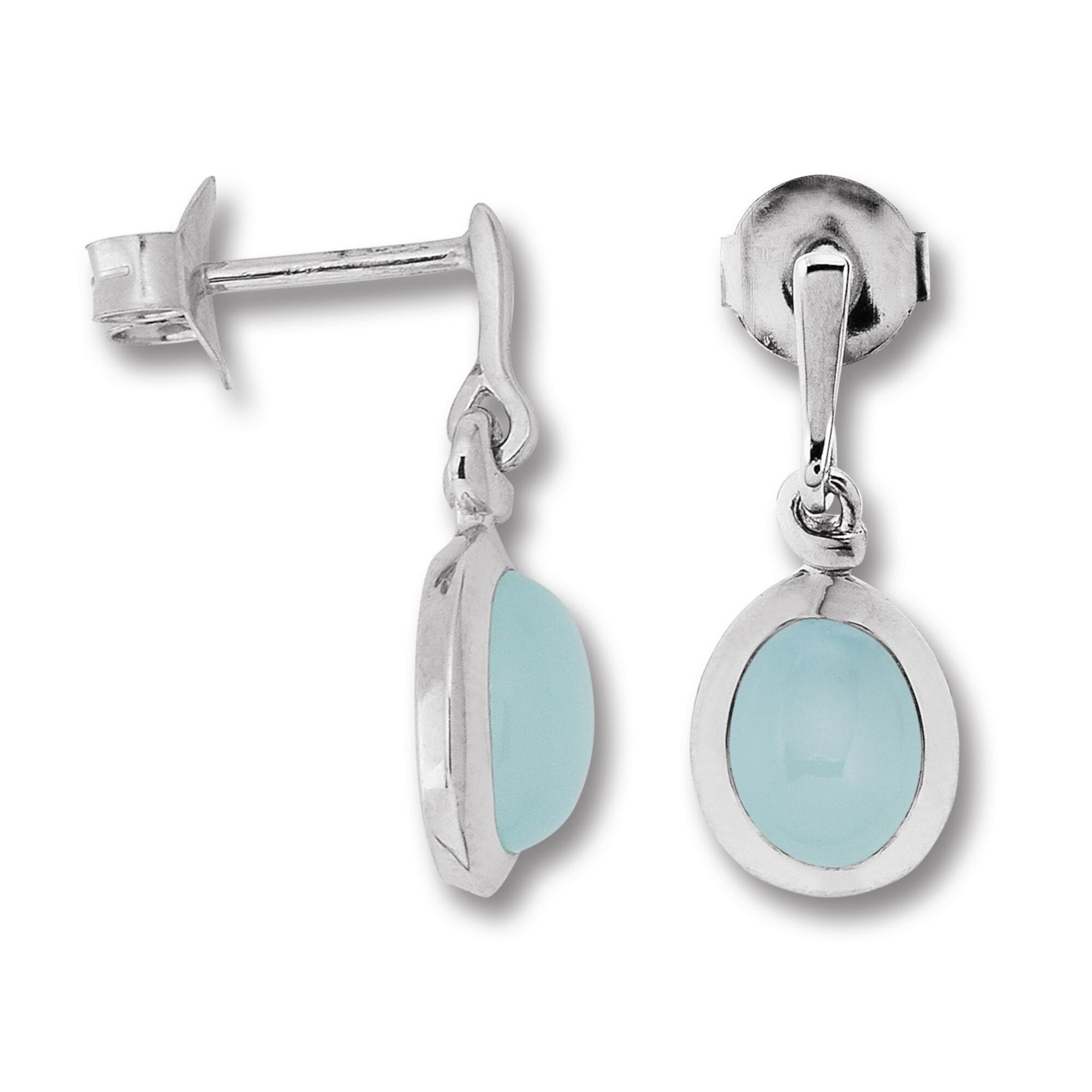 ONE ELEMENT Chalcedon Ohrringe Silber