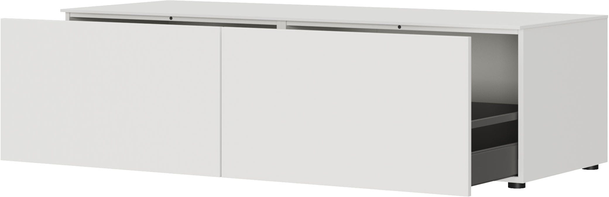 nobilia® Lowboard »Avala, 46 x 59 cm (H/T), versch. Breiten« optional mit Echtholzfurnier-Abdeckboden