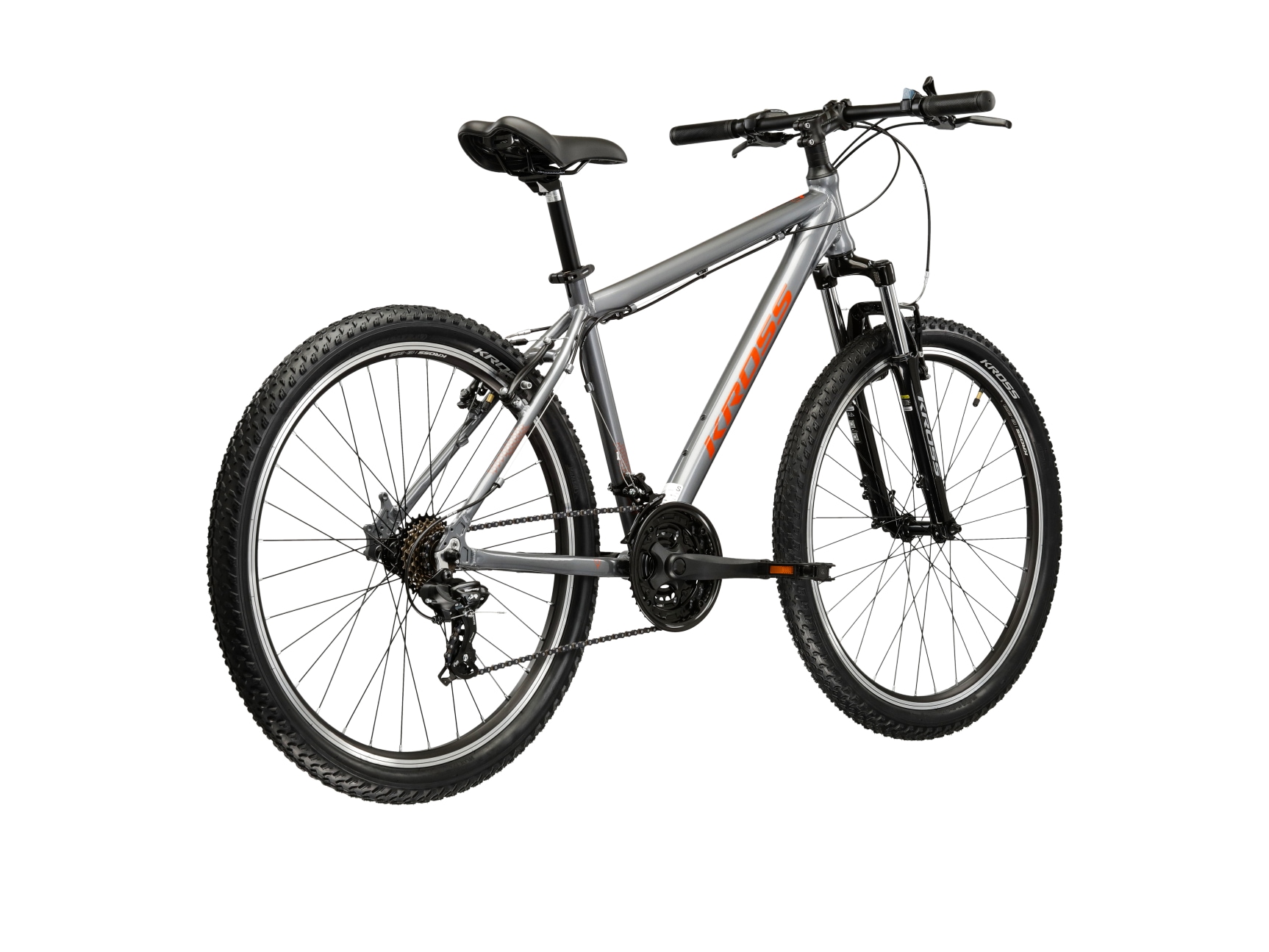 Kross Mountainbike »KROSS Mountainbike Hardtail 26" Hexagon 1.0 grau 21 Gänge« 21 Gang Shimano TOURNEY TY300 Schaltwerk Kettenschaltung