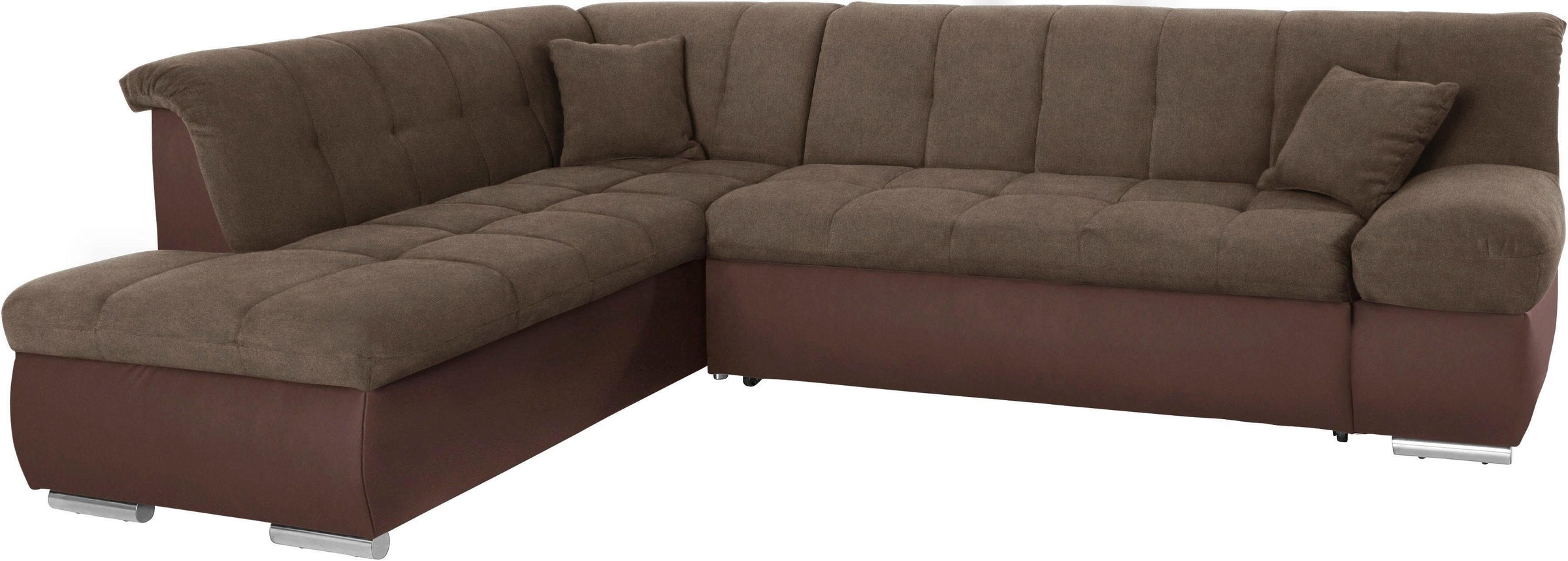 DOMO collection Ecksofa »Mona L-Form«, wahlweise mit Bett- und Armlehnfunktion