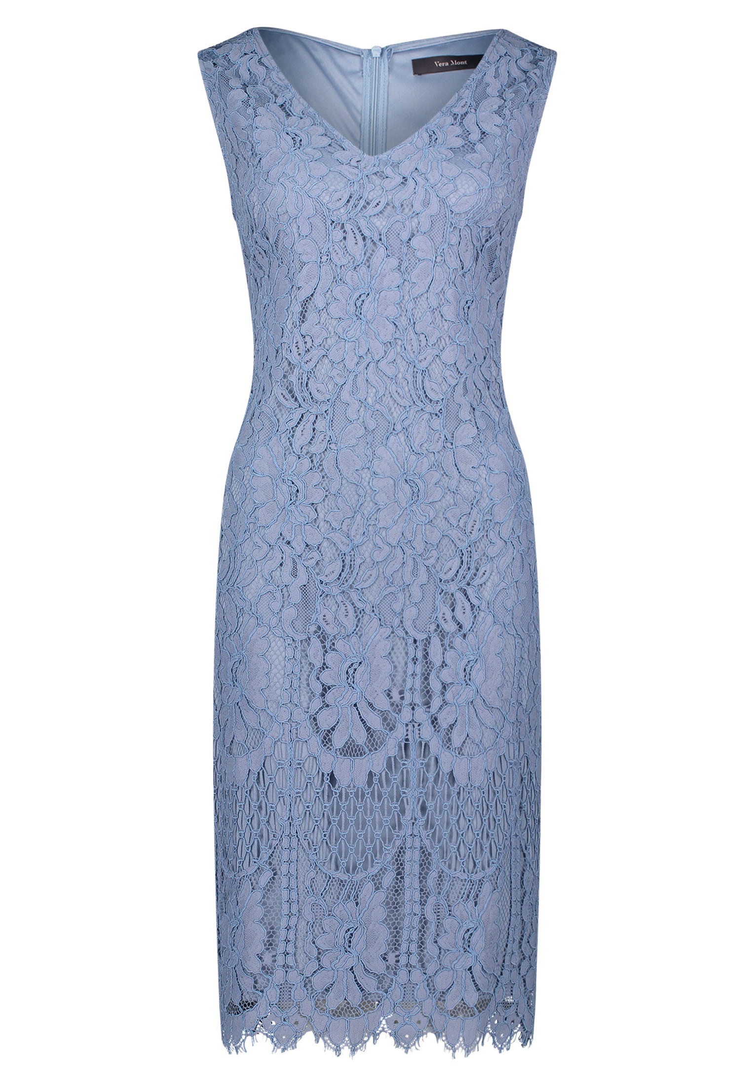 Vera Mont Etuikleid "Damen mit Spitze" Ohne Tasche Bogenkante günstig online kaufen