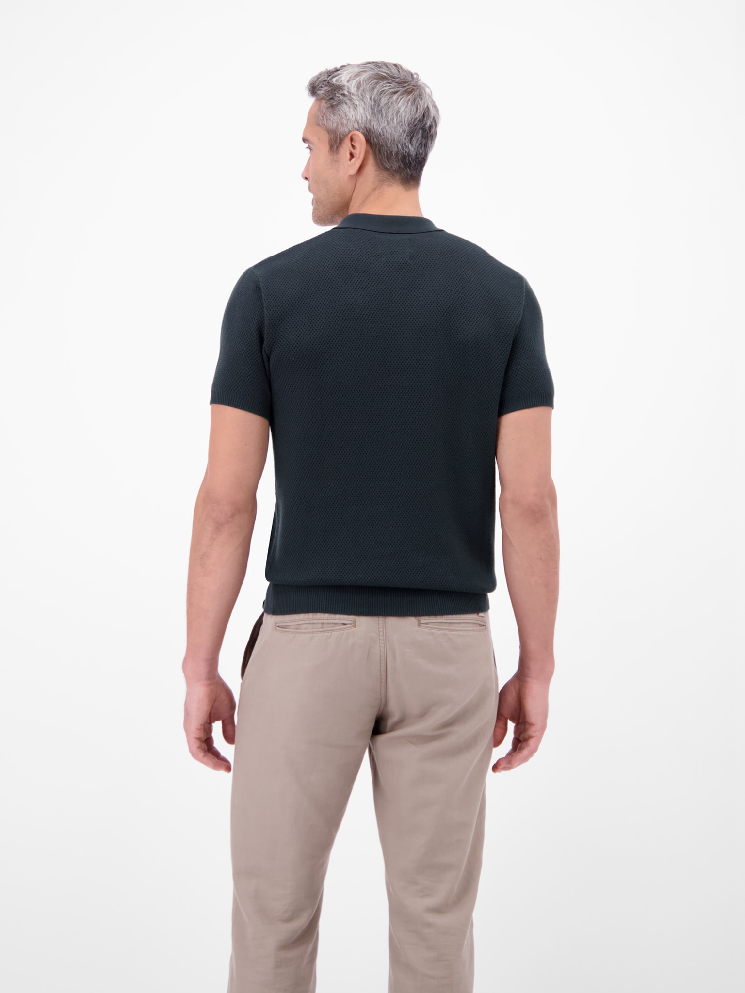 LERROS Poloshirt mit Strick-Struktur