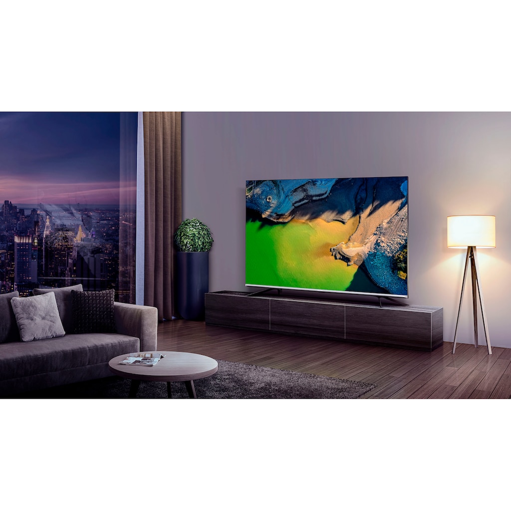 Hisense QLED-Fernseher »55E76GQ«, 139 cm/55 Zoll, 4K Ultra HD, Smart-TV, Quantum Dot, Dolby Vision & Atmos, USB Recording